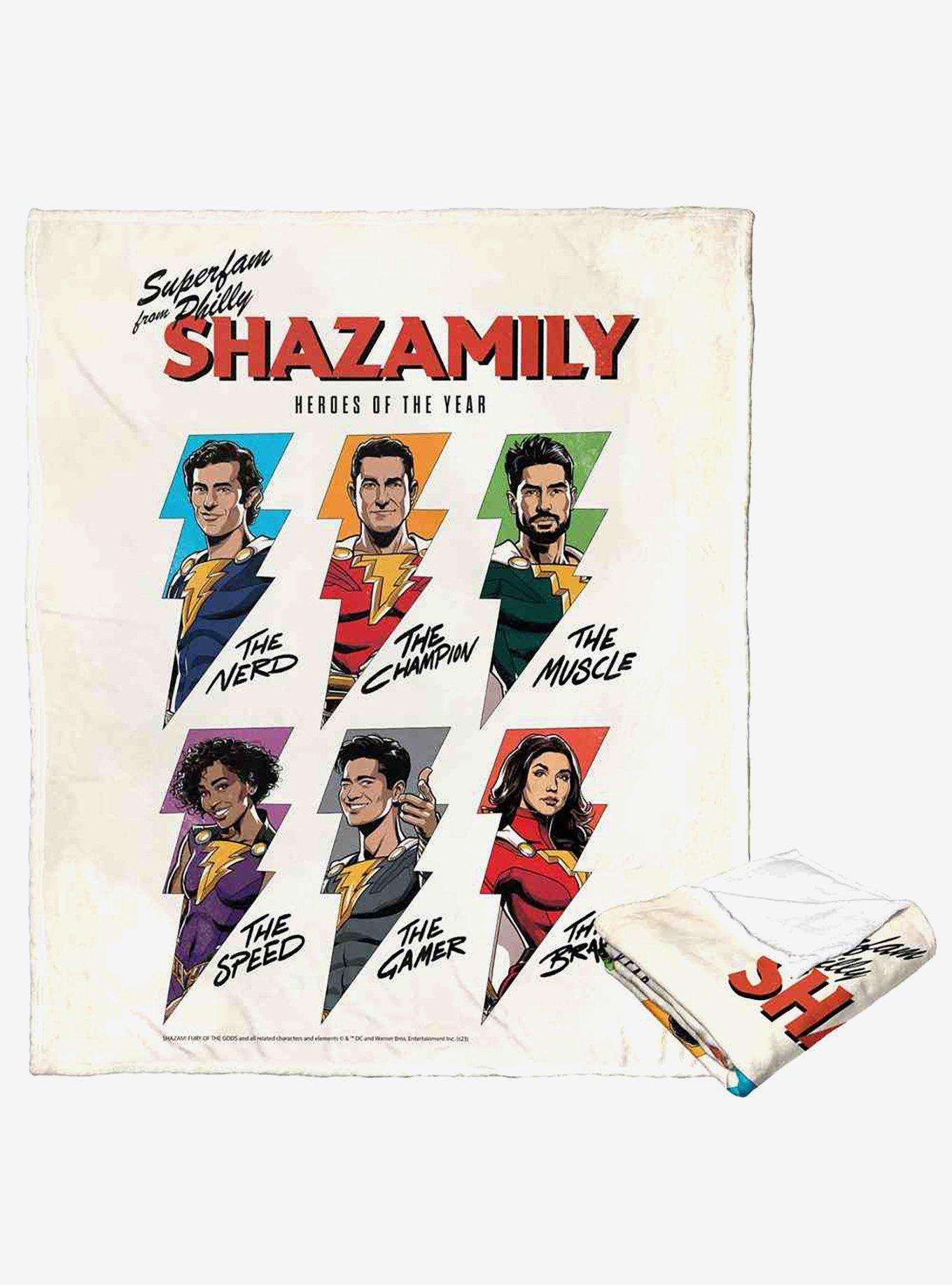 DC Comics Shazam Shazamily Silk Touch Throw Blanket, , hi-res