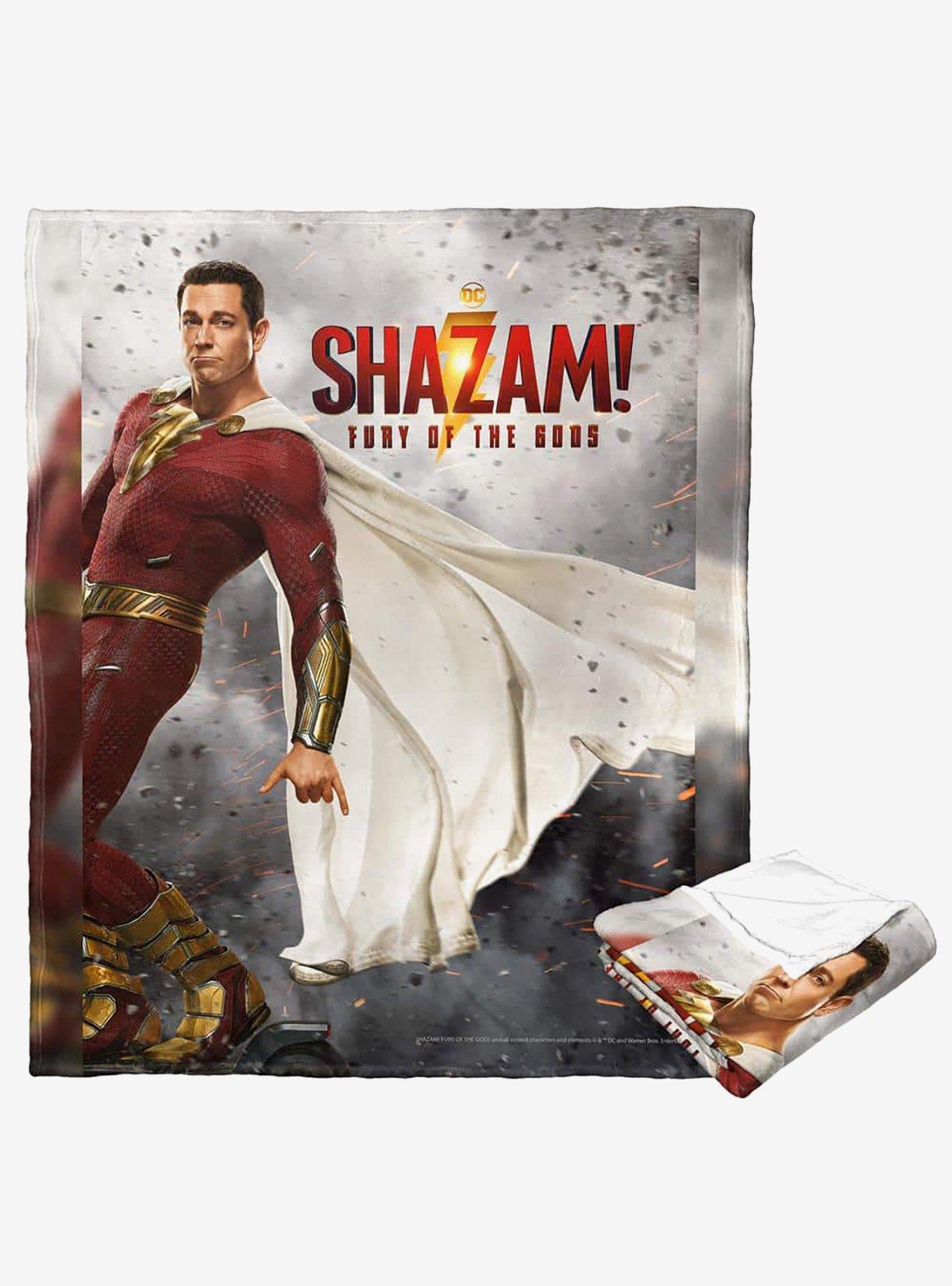 DC Comics Shazam Fury Of The Gods Poster Silk Touch Throw Blanket, , hi-res