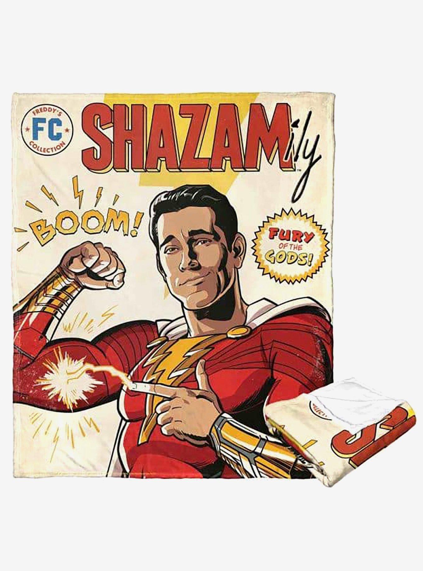 DC Comics Shazam Comic Cover Silk Touch Throw Blanket, , hi-res