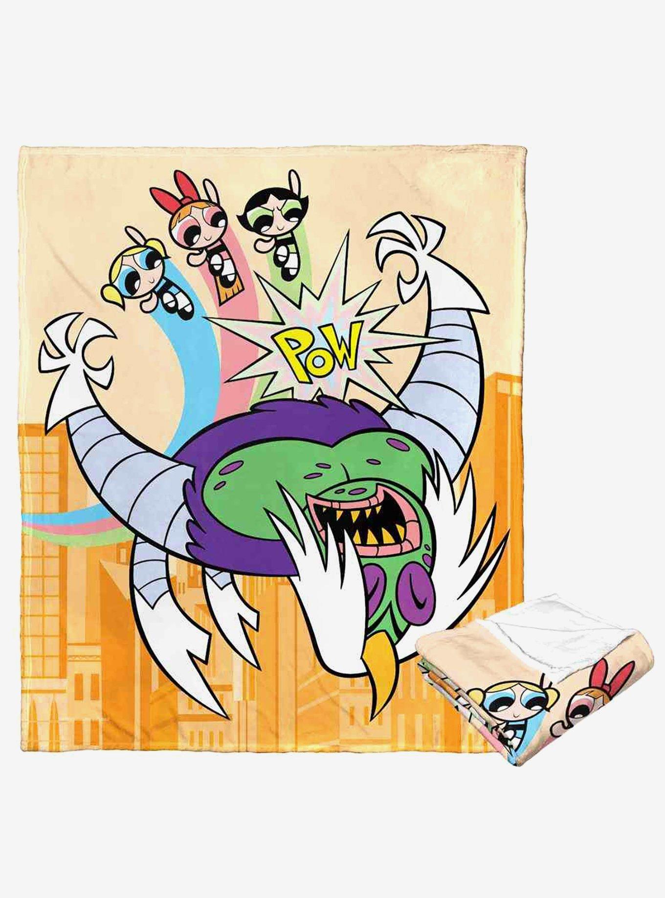 Powerpuff Girls Saving The Day Silk Touch Throw Blanket, , hi-res