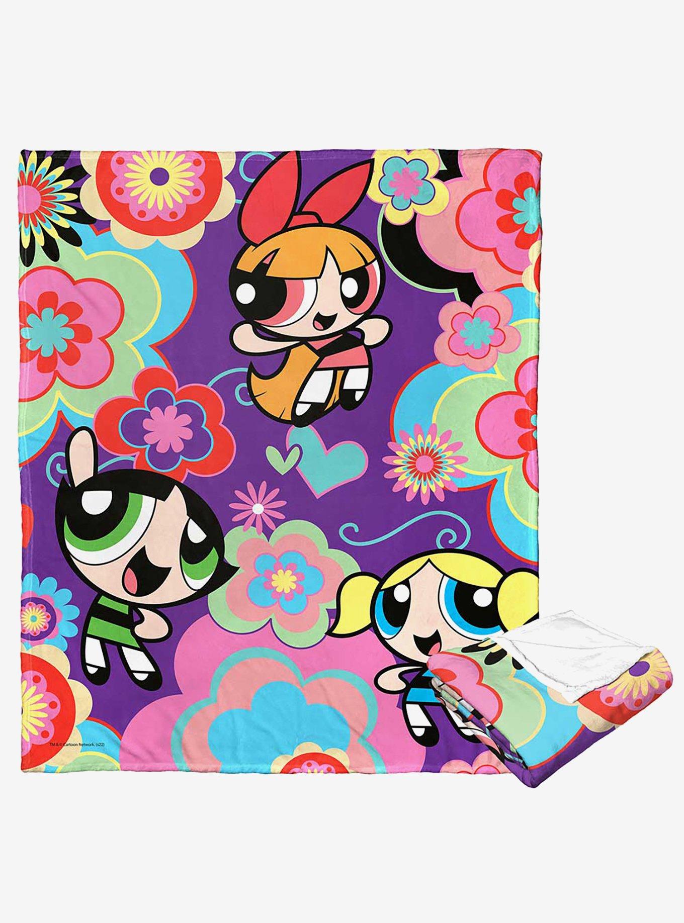 Powerpuff Girls Flower Exploosion Silk Touch Throw Blanket, , hi-res