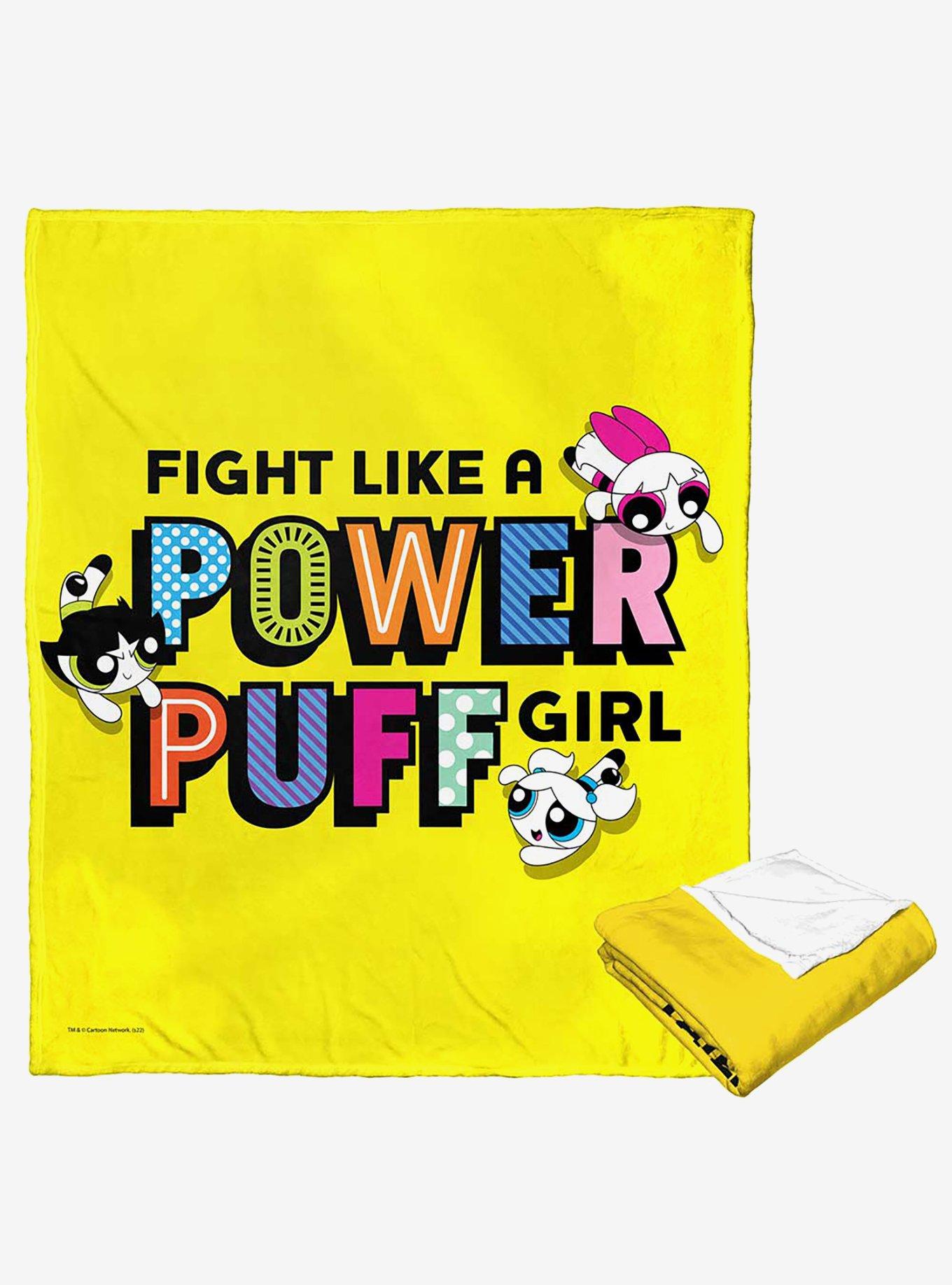 Powerpuff Girls Fight Like A Powerpuff Silk Touch Throw Blanket, , hi-res
