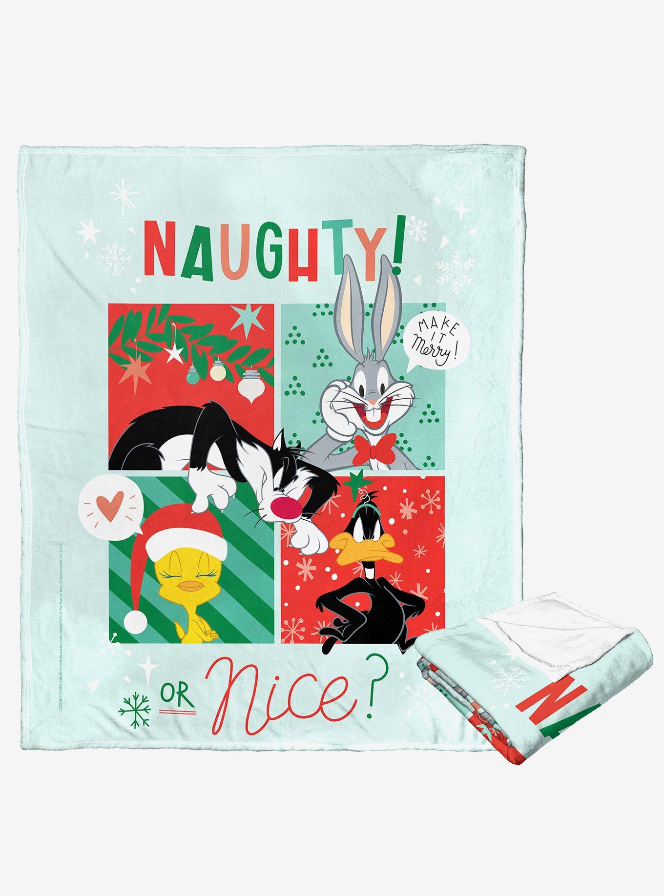 Looney Tunes Naughty Or Nice Silk Touch Throw Blanket , , hi-res