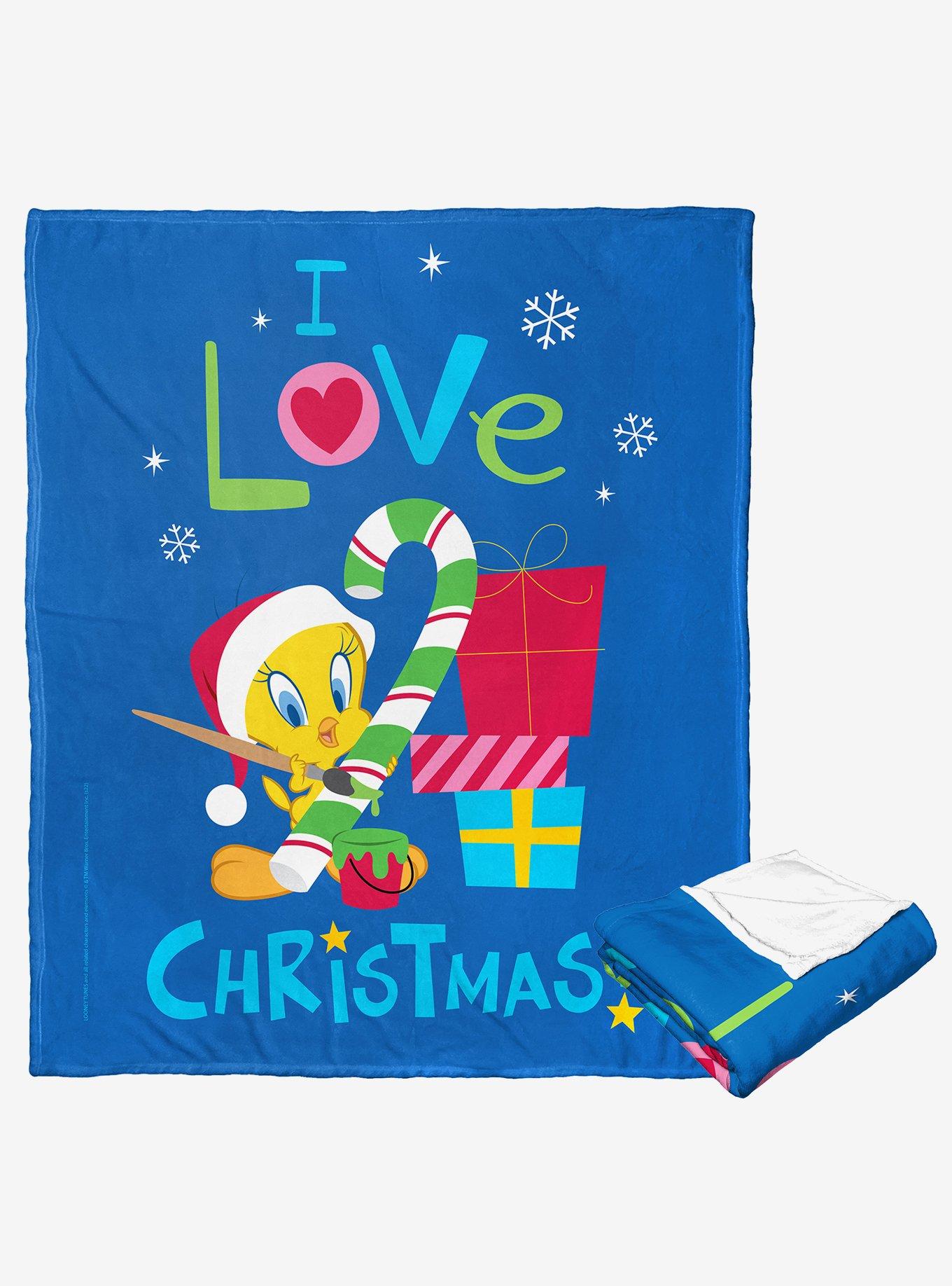 Looney Tunes I Love Christmas Silk Touch Throw Blanket, , hi-res