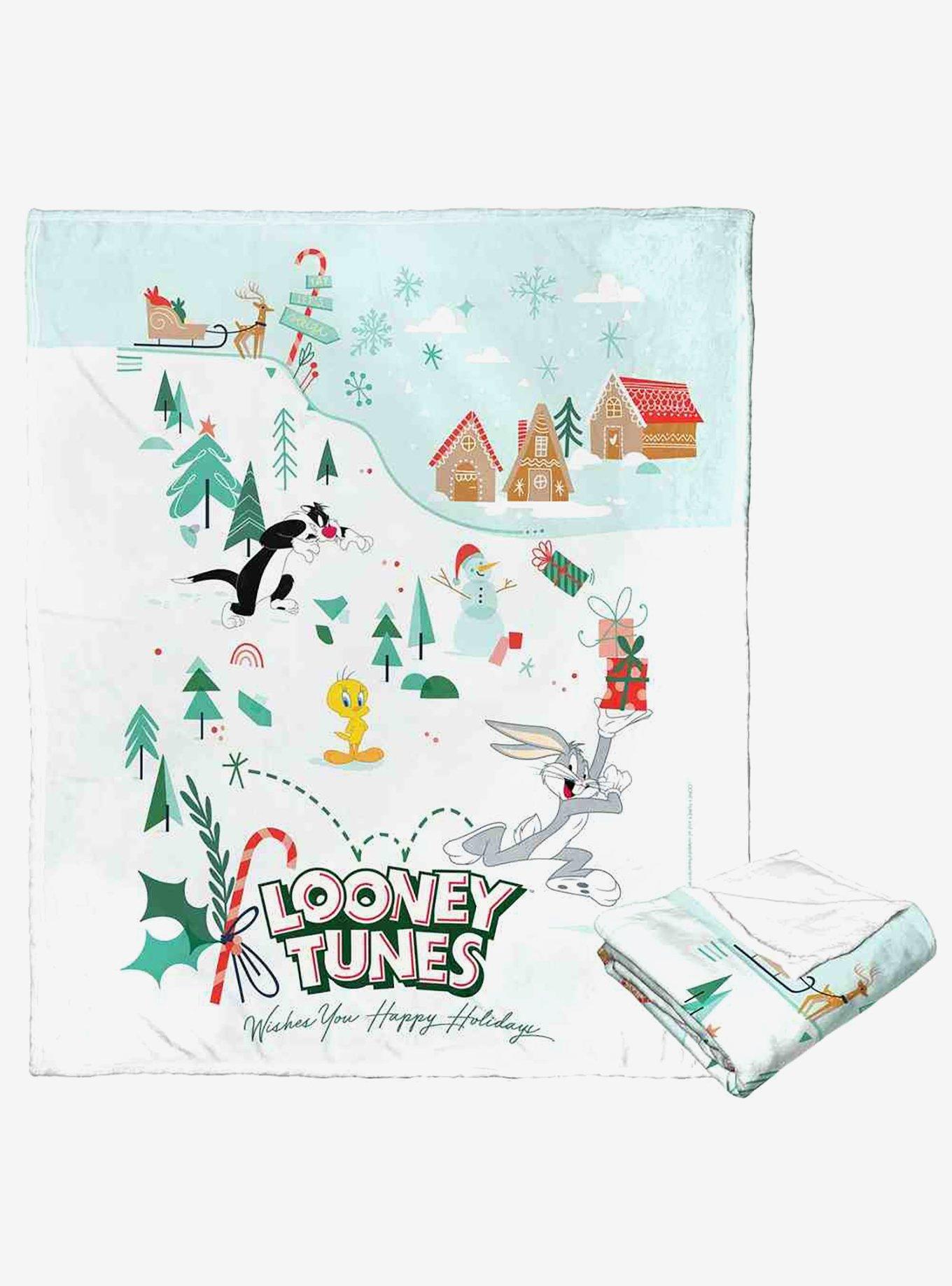 Looney Tunes Looney Holidays Silk Touch Throw Blanket , , hi-res