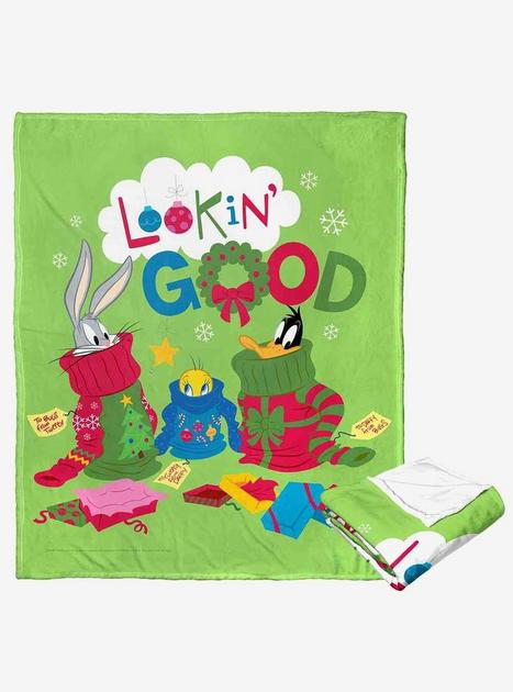 Looney Tunes Christmas Drip Silk Touch Throw Blanket | Hot Topic