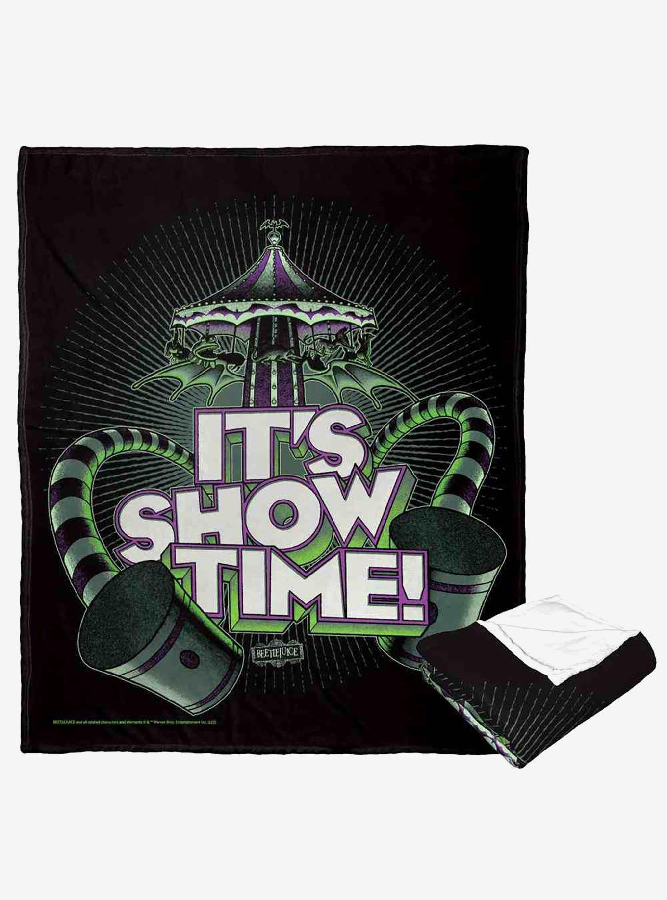 Beetlejuice Showtime Silk Touch Throw Blanket, , hi-res