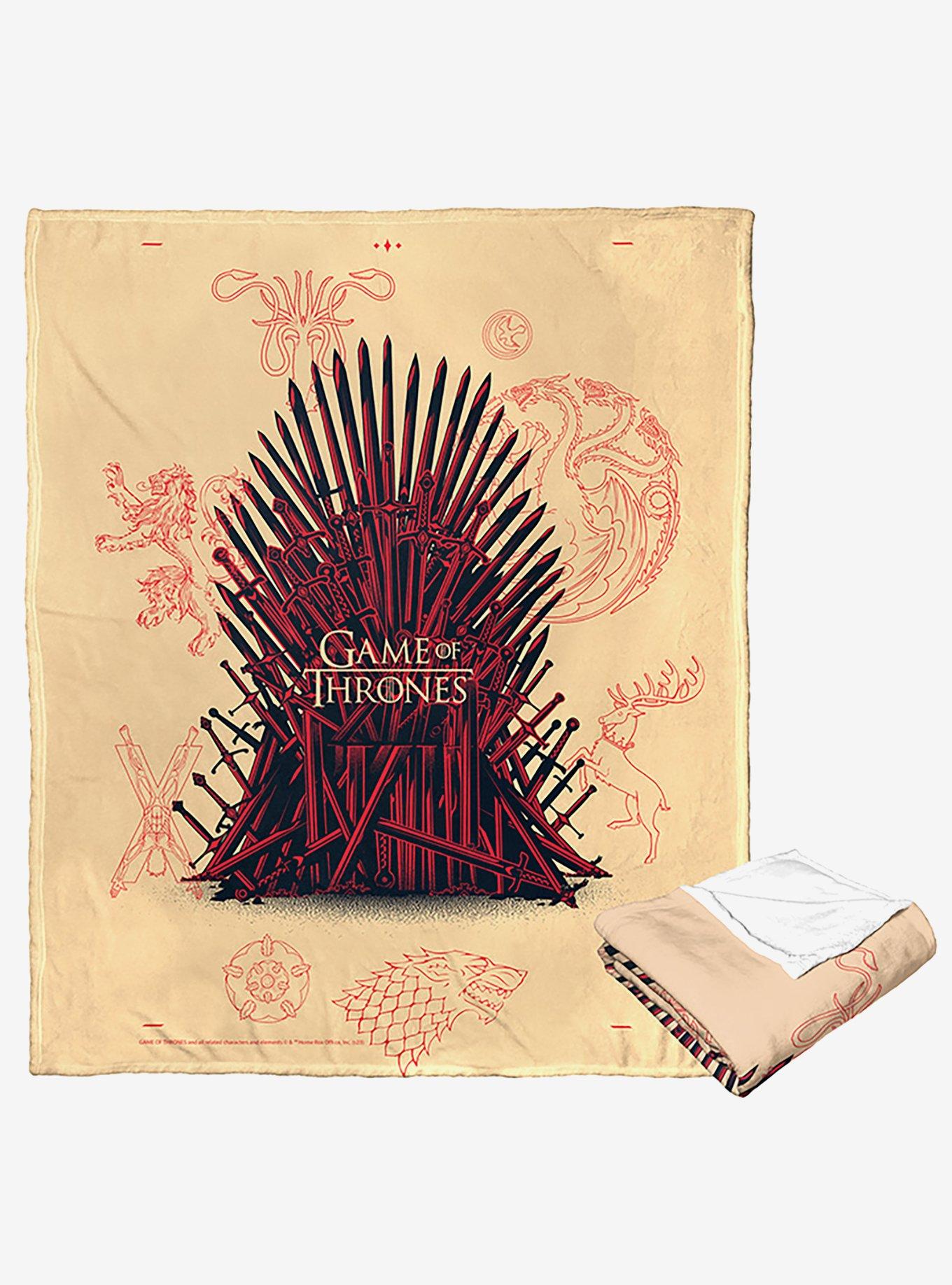 Game Of Thrones Iconography Silk Touch Throw Blanket , , hi-res
