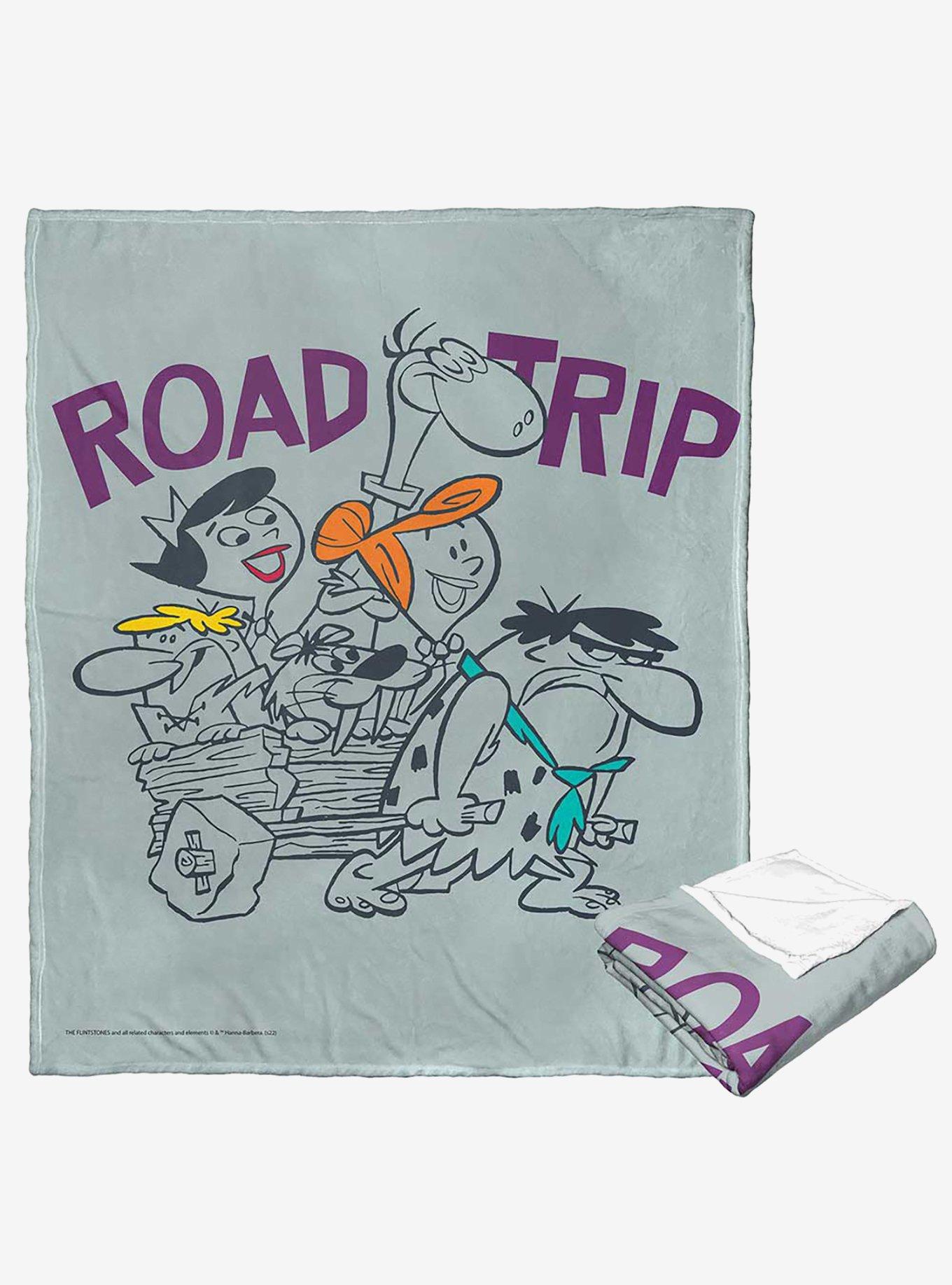 The Flintstones Road Trip Silk Touch Throw Blanket, , hi-res