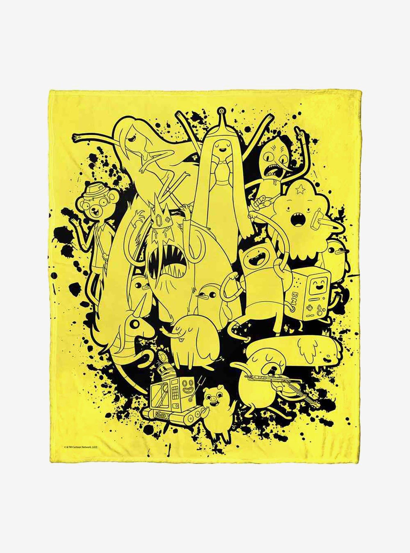 Adventure Time Inked Friends Silk Touch Throw Blanket , , hi-res