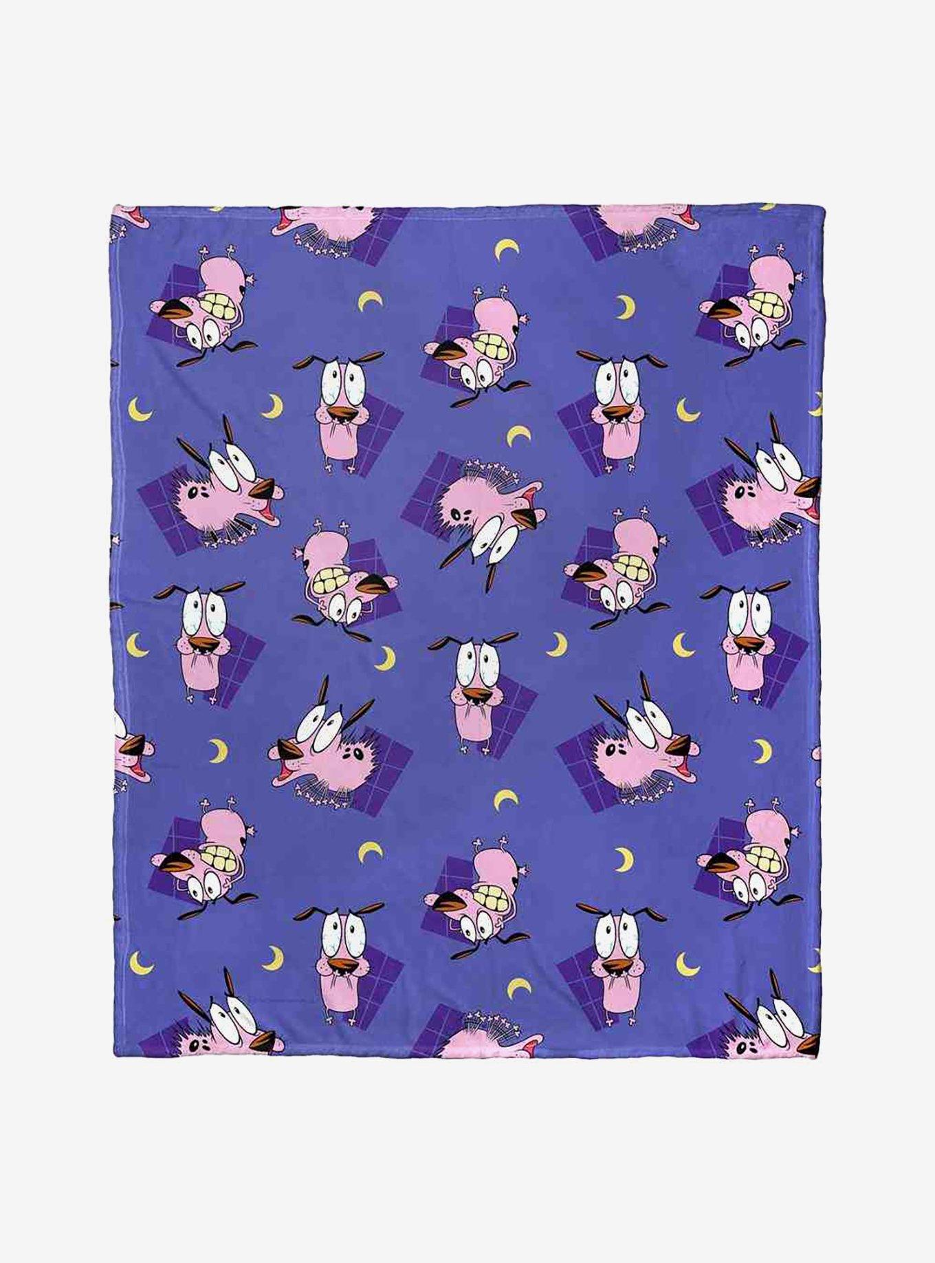 Courage The Cowardly Dog Night Terrors Silk Touch Throw Blanket, , hi-res