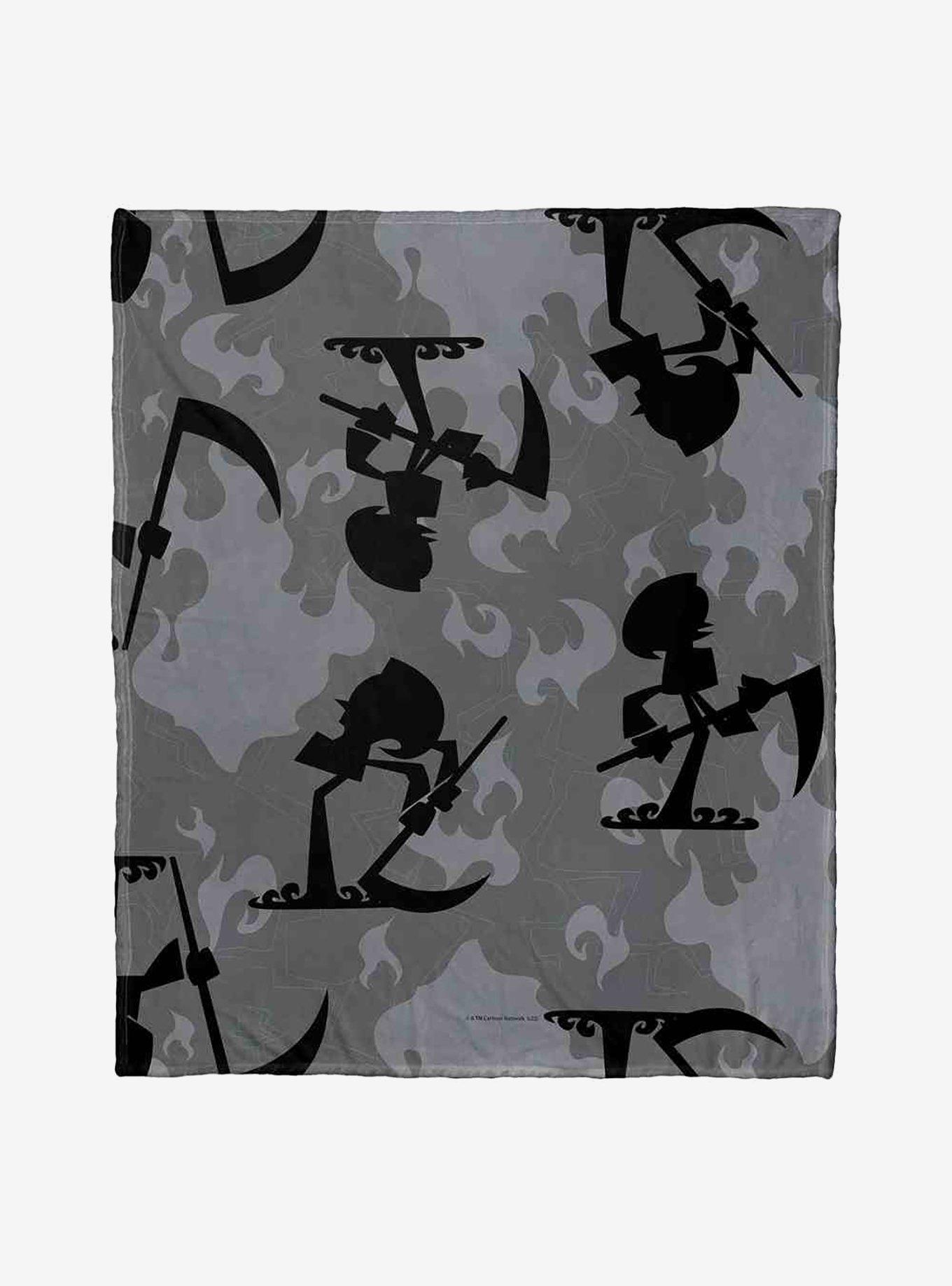 Billy And Mandy Death Arrives Silk Touch Throw Blanket , , hi-res