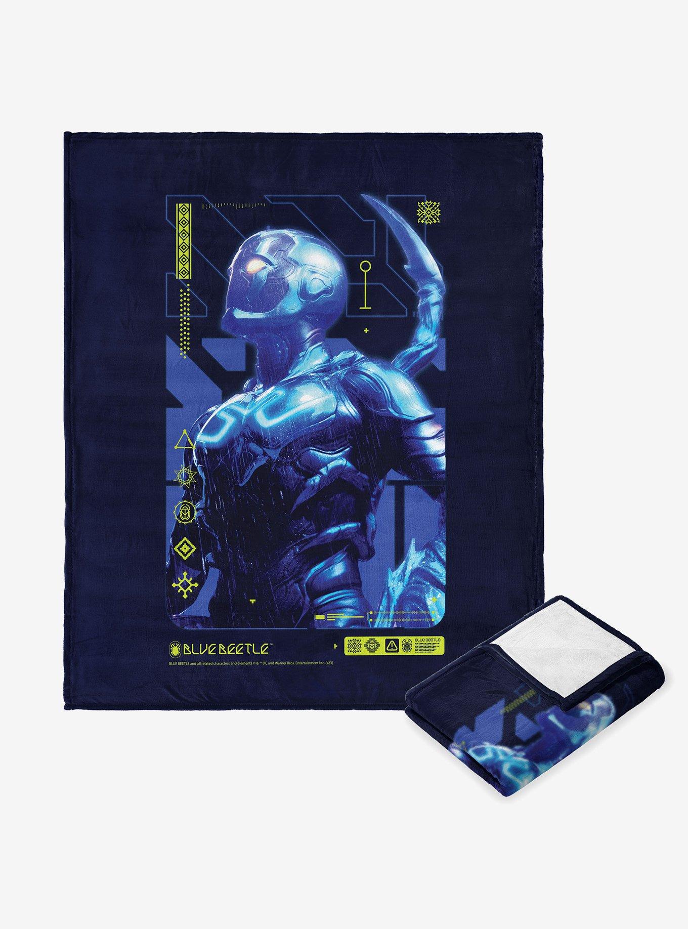 DC Comics Blue Beetle Suit Of Armor Silk Touch Throw Blanket , , hi-res