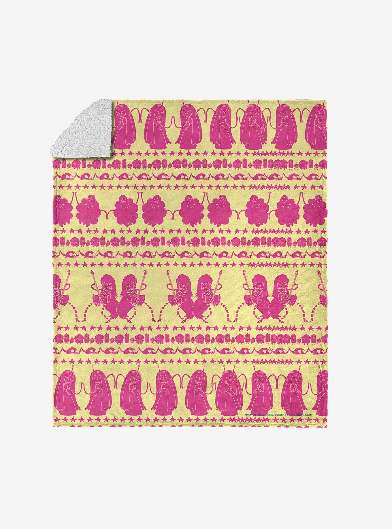 Adventure Time Jamming Out Silk Touch Sherpa Throw Blanket , , hi-res