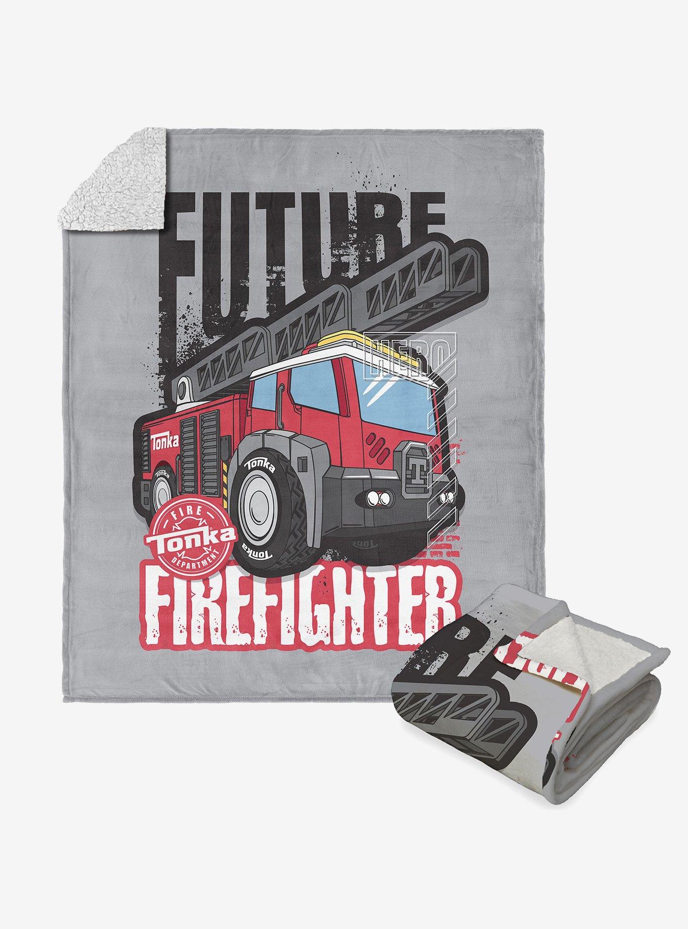 Tonka Future Firefighter Silk Touch Sherpa Throw Blanket , , hi-res