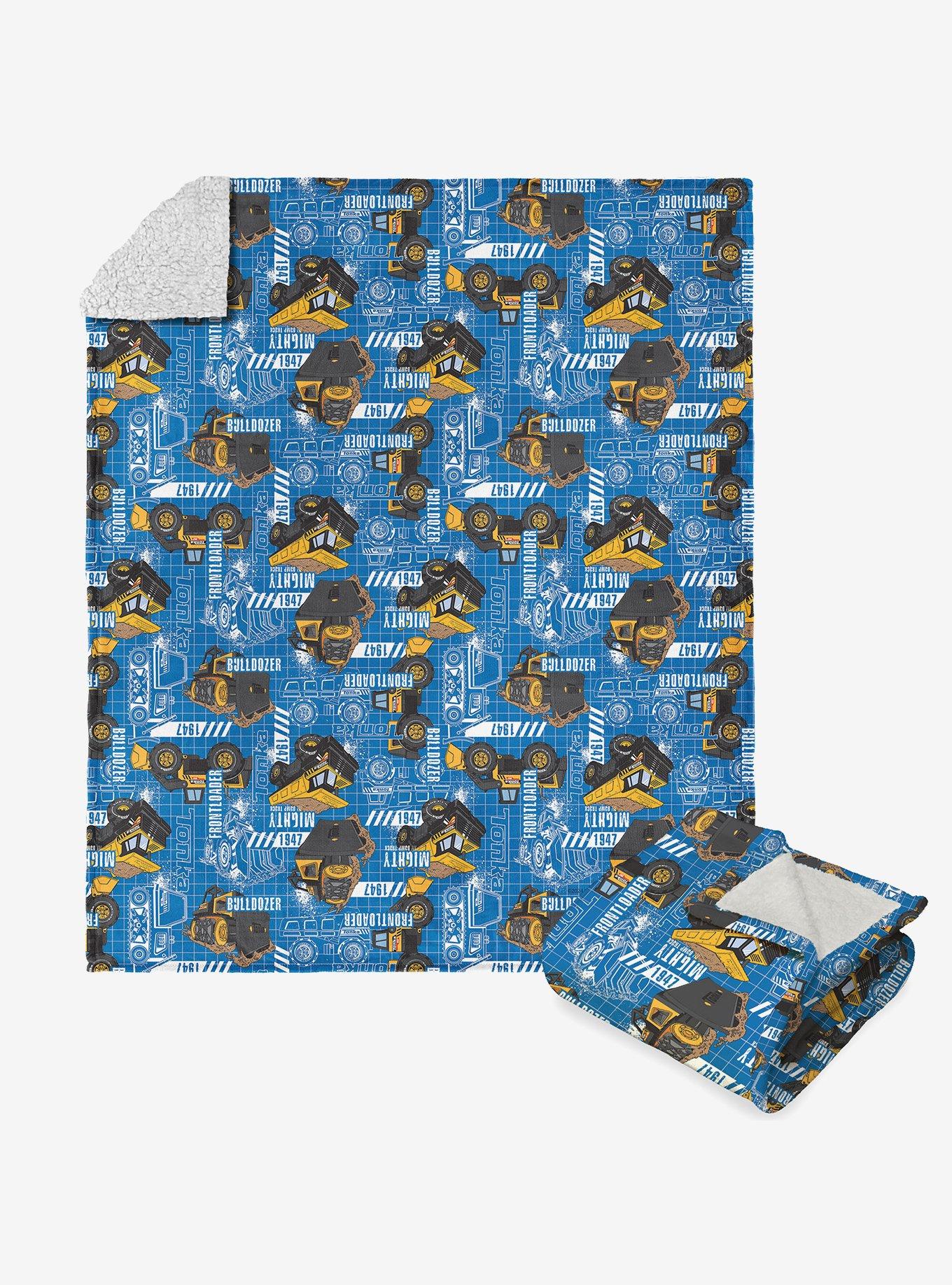 Tonka Mighty Pattern Silk Touch Sherpa Throw Blanket , , hi-res