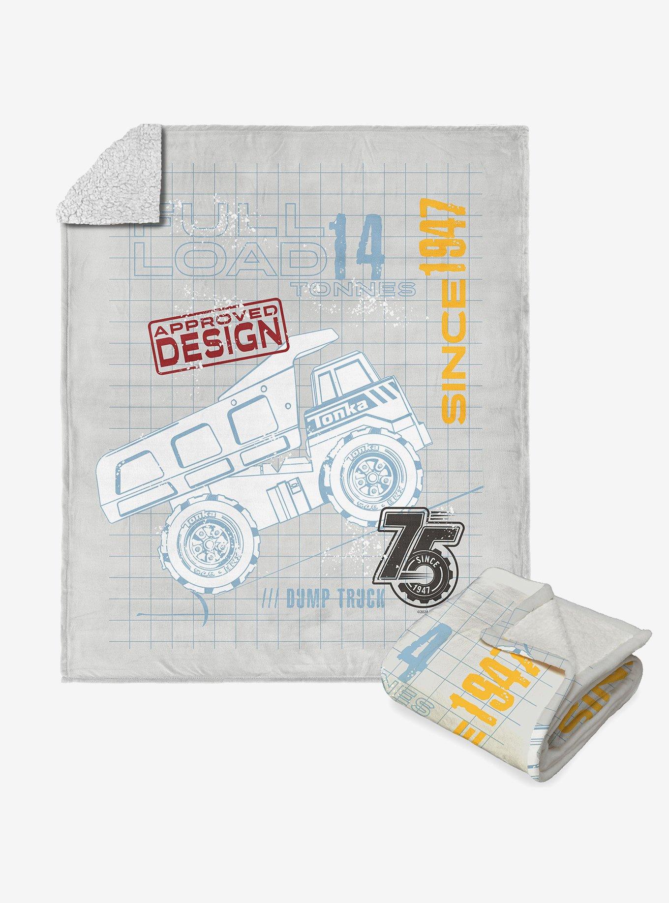 Tonka Full Truckload Silk Touch Sherpa Throw Blanket , , hi-res