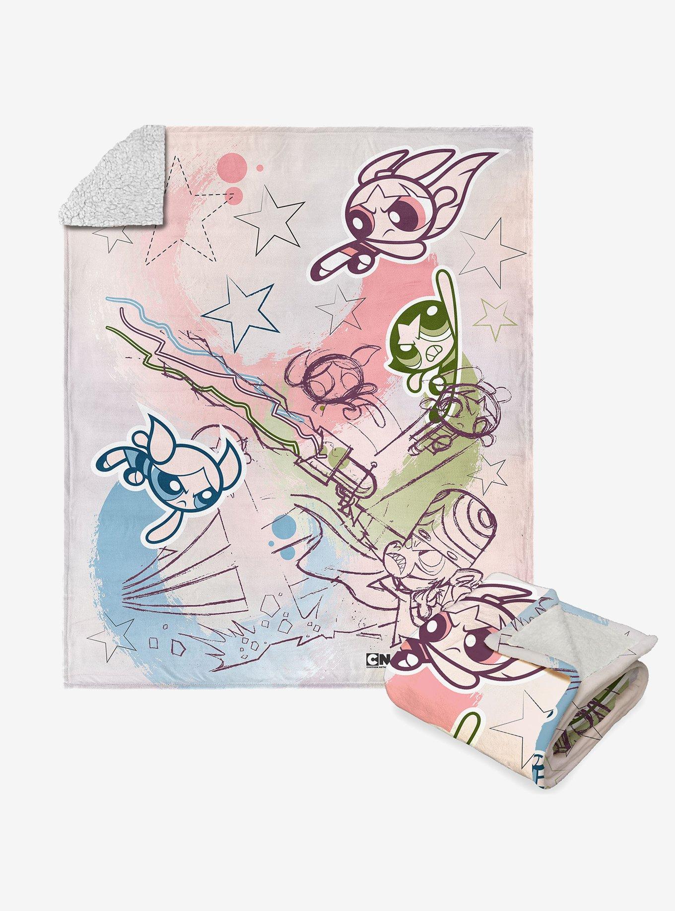 Powerpuff Girls Save Townsville Silk Touch Sherpa Throw Blanket, , hi-res