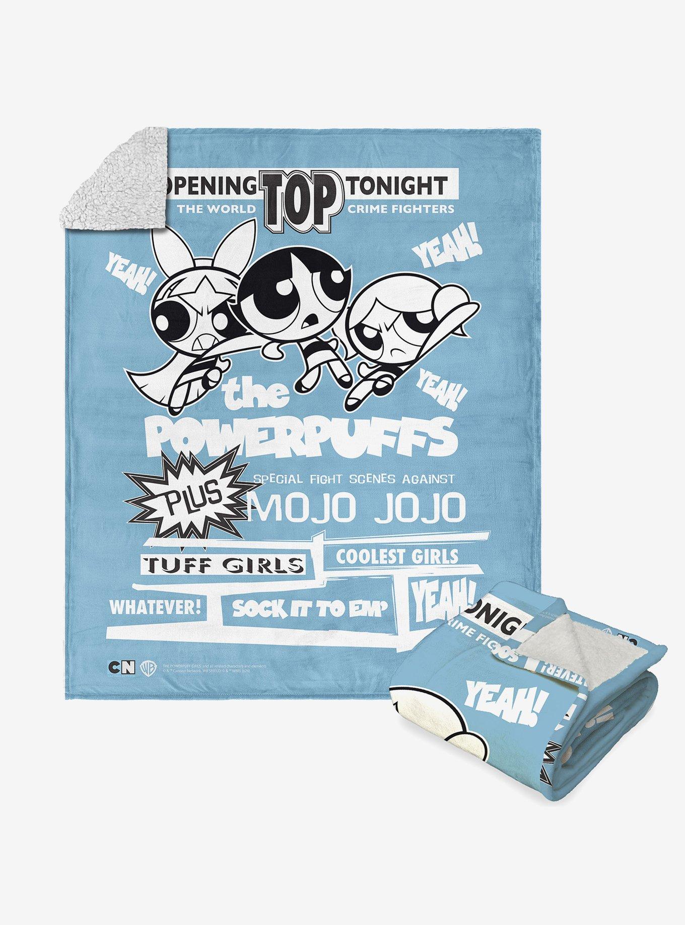 Powerpuff Girls Sock It To Em Silk Touch Sherpa Throw Blanket , , hi-res