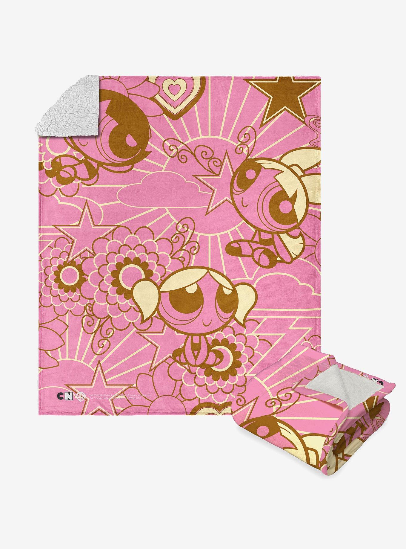 Powerpuff Girls Top Crime Fighters Silk Touch Sherpa Throw Blanket , , hi-res