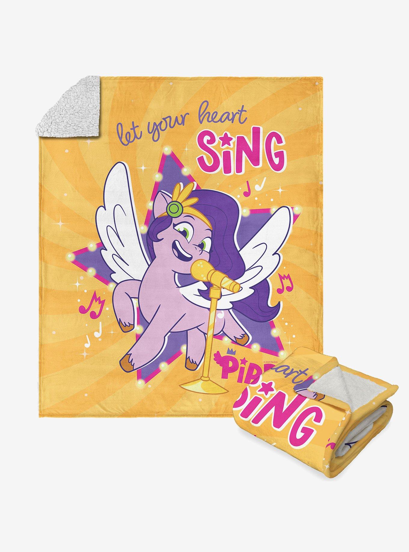 My Little Pony Singing Pipp Silk Touch Sherpa Throw Blanket , , hi-res