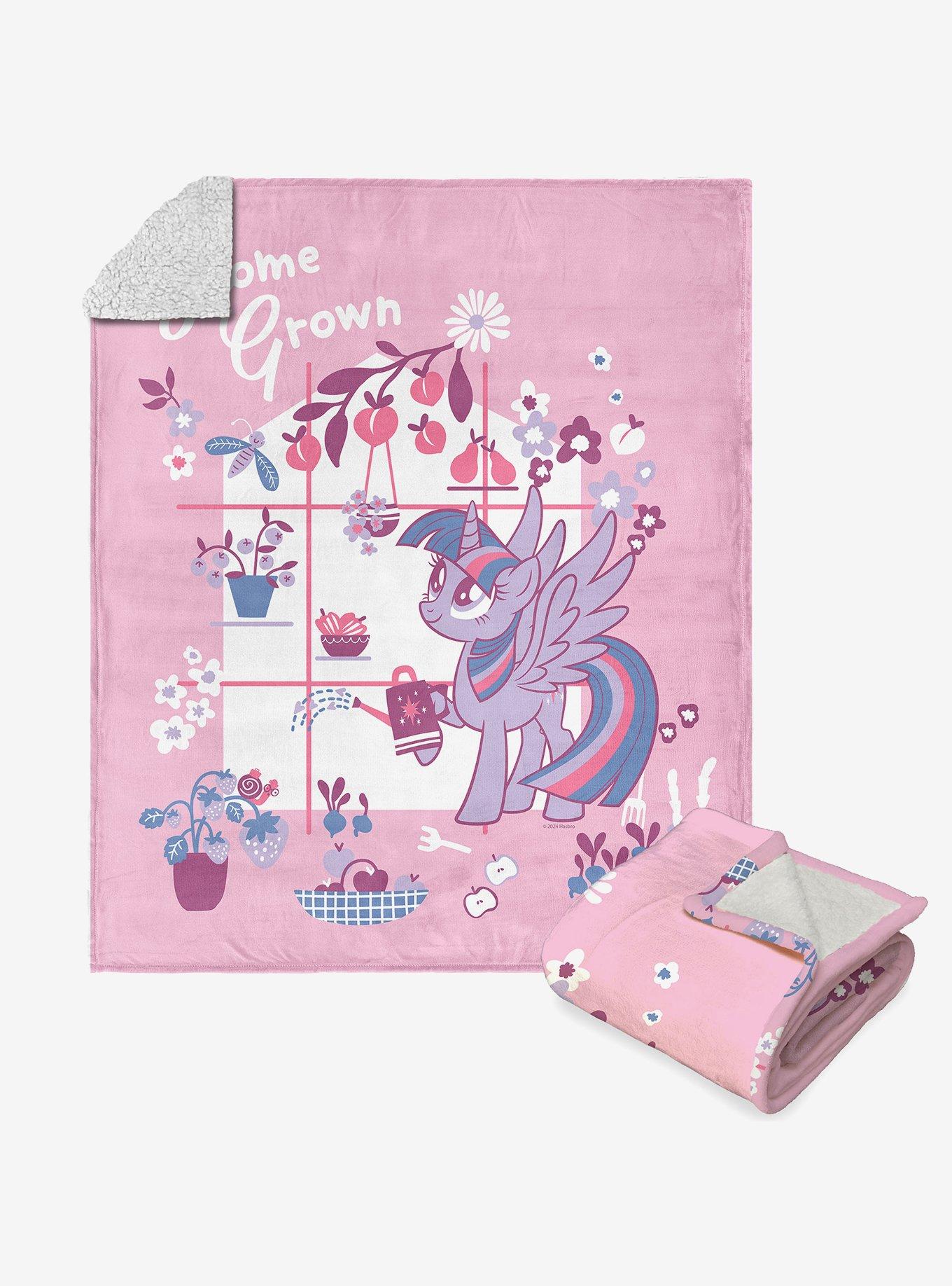 My Little Pony Twilight Home Grown Silk Touch Sherpa Throw Blanket , , hi-res