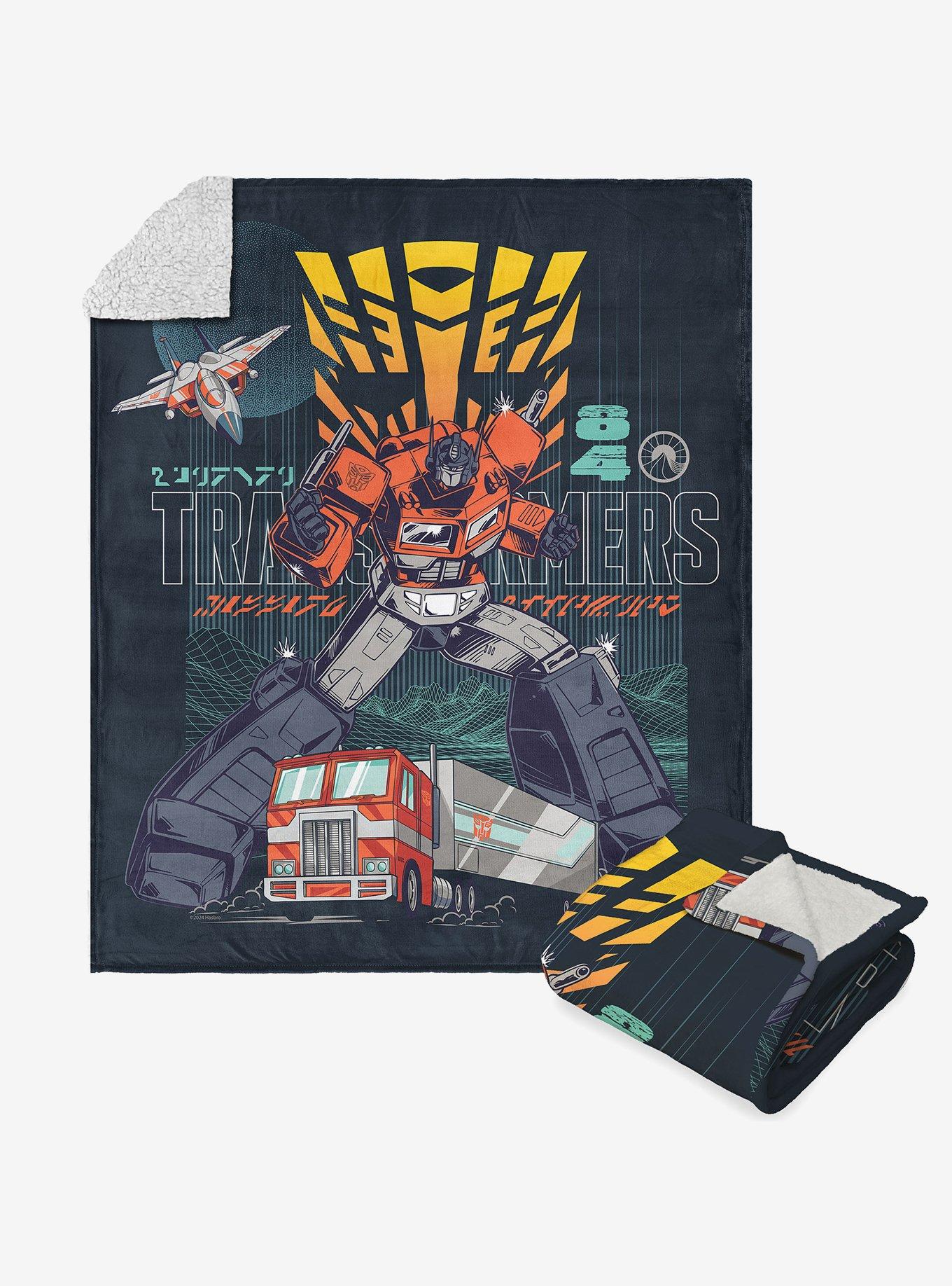 Transformers Mission Accepted Silk Touch Sherpa Throw Blanket, , hi-res