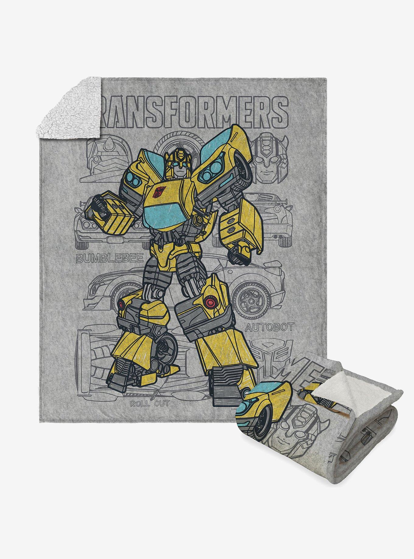 Transformers Bumblebee Autobot Silk Touch Sherpa Throw Blanket, , hi-res