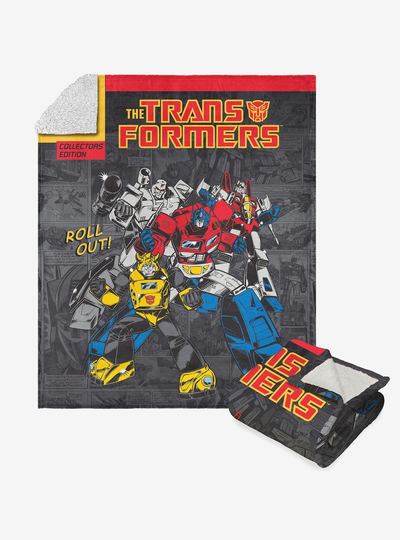 Transformers Collector's Edition Silk Touch Sherpa Throw Blanket , , hi-res