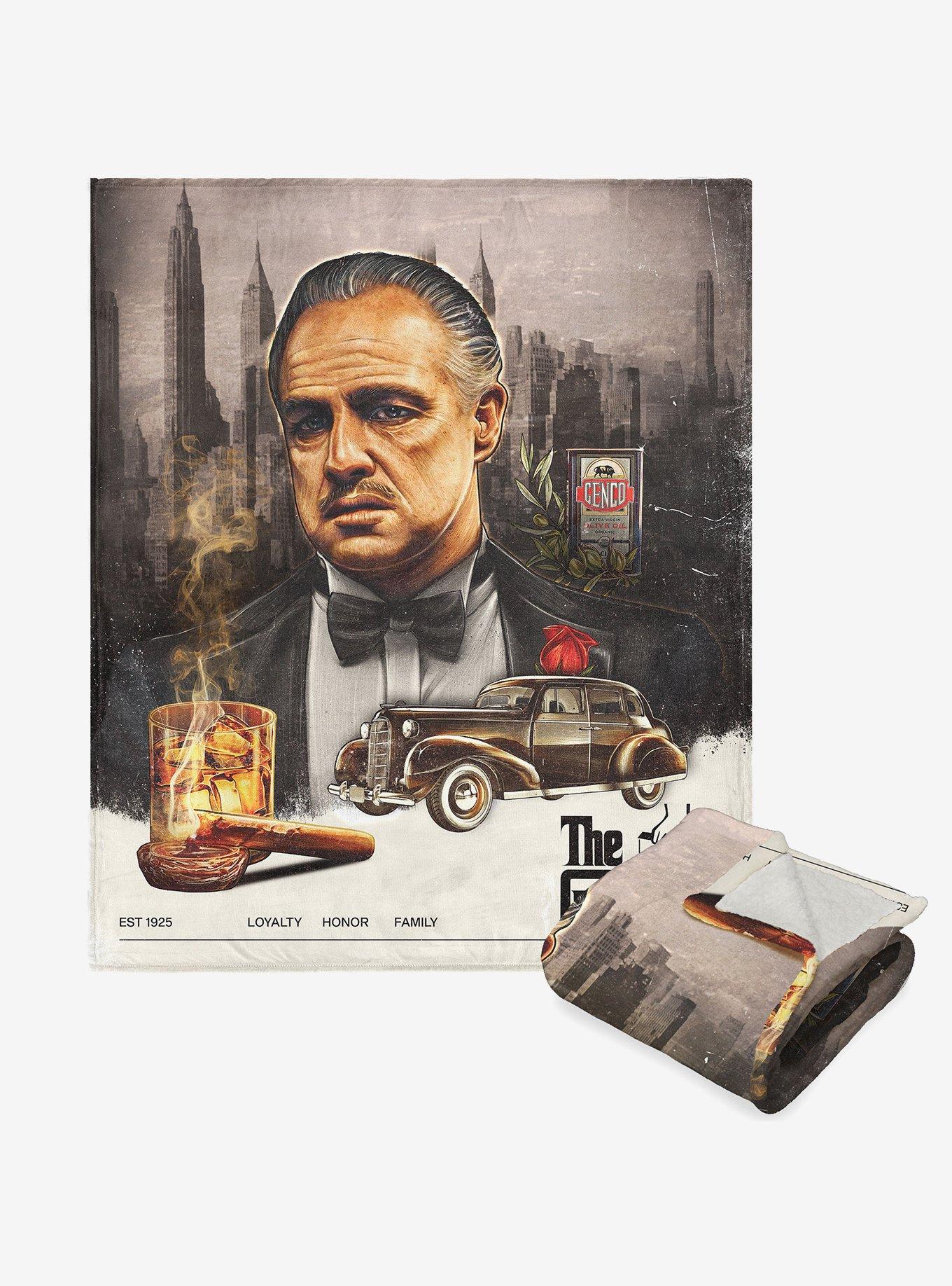 The Godfather Godfather Poster Silk Touch Sherpa Throw Blanket , , hi-res