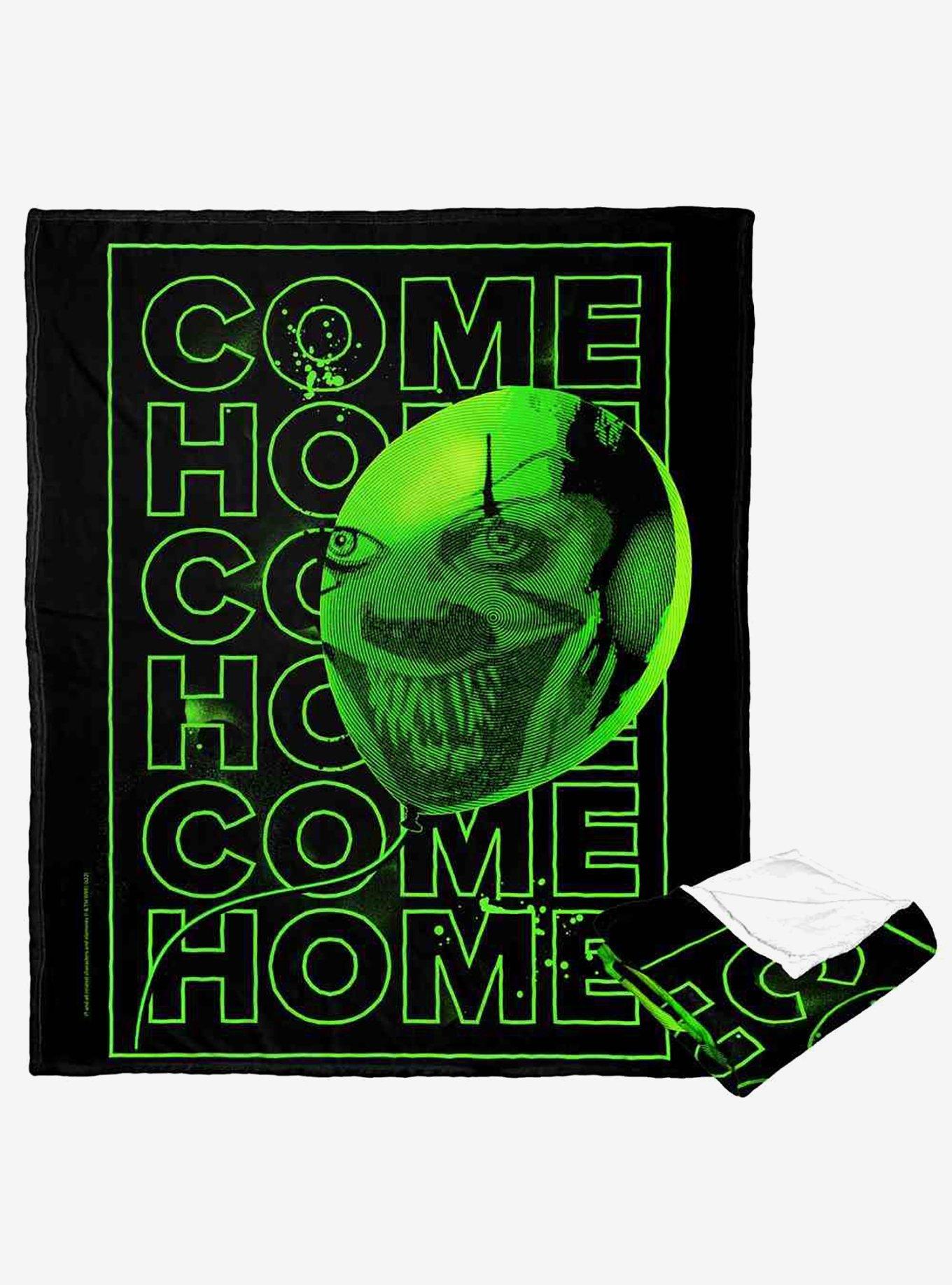 It Chapter 2 Come Home Neon Green Silk Touch Throw Blanket, , hi-res