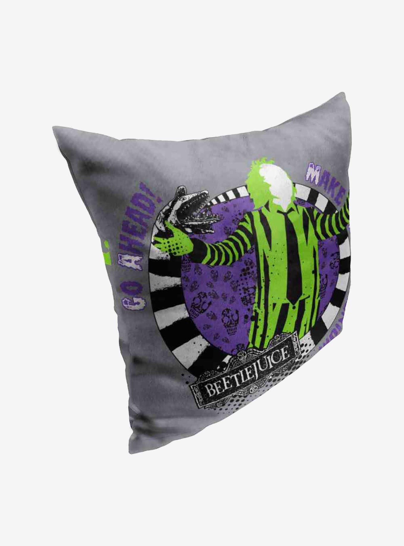 Beetlejuice Make My Millenium Throw Pillow , , hi-res