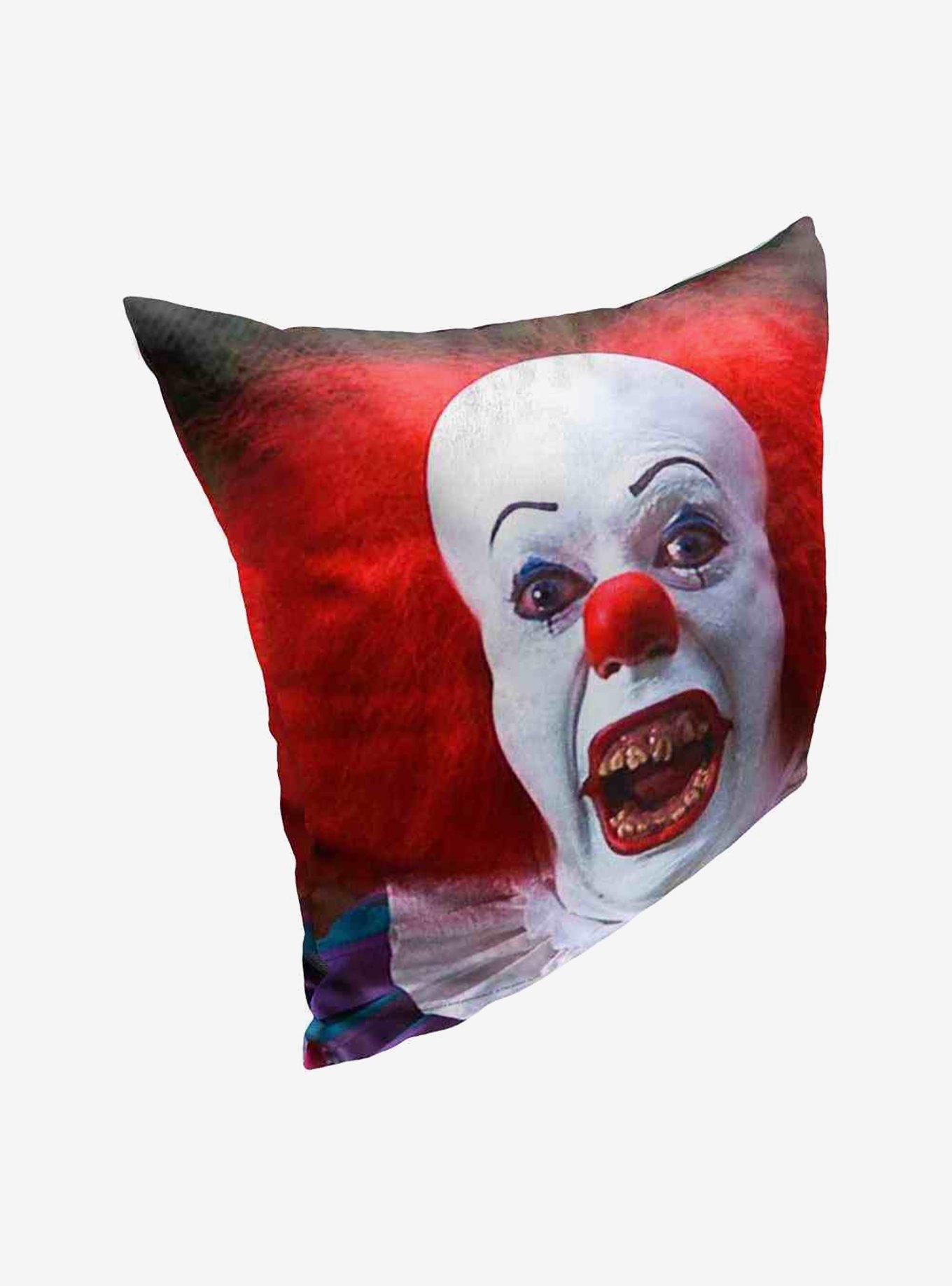 It Miniseries Not So Friendly Clown Throw Pillow , , hi-res