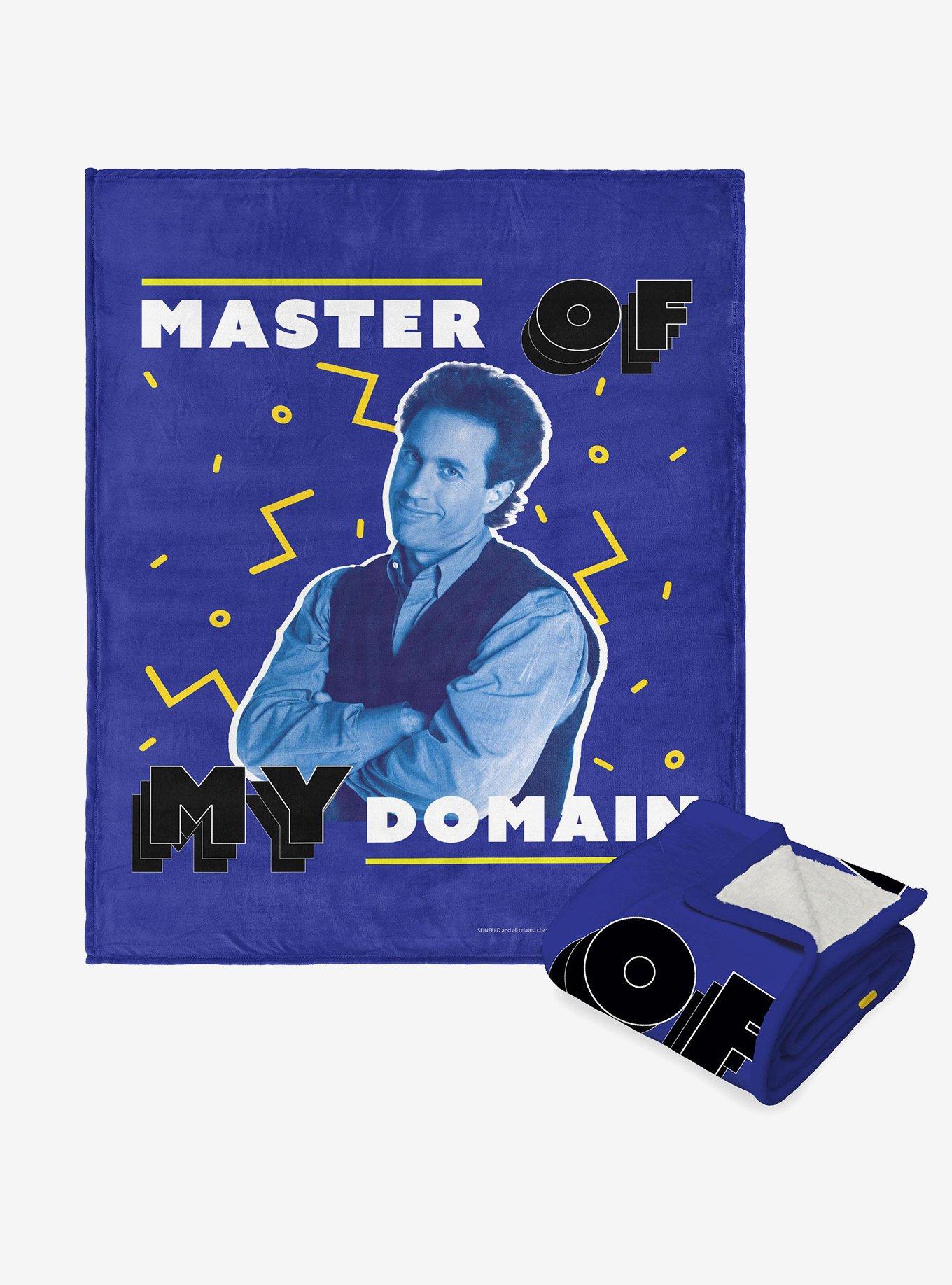 Seinfeld My Domain Silk Touch Sherpa Throw Blanket, , hi-res