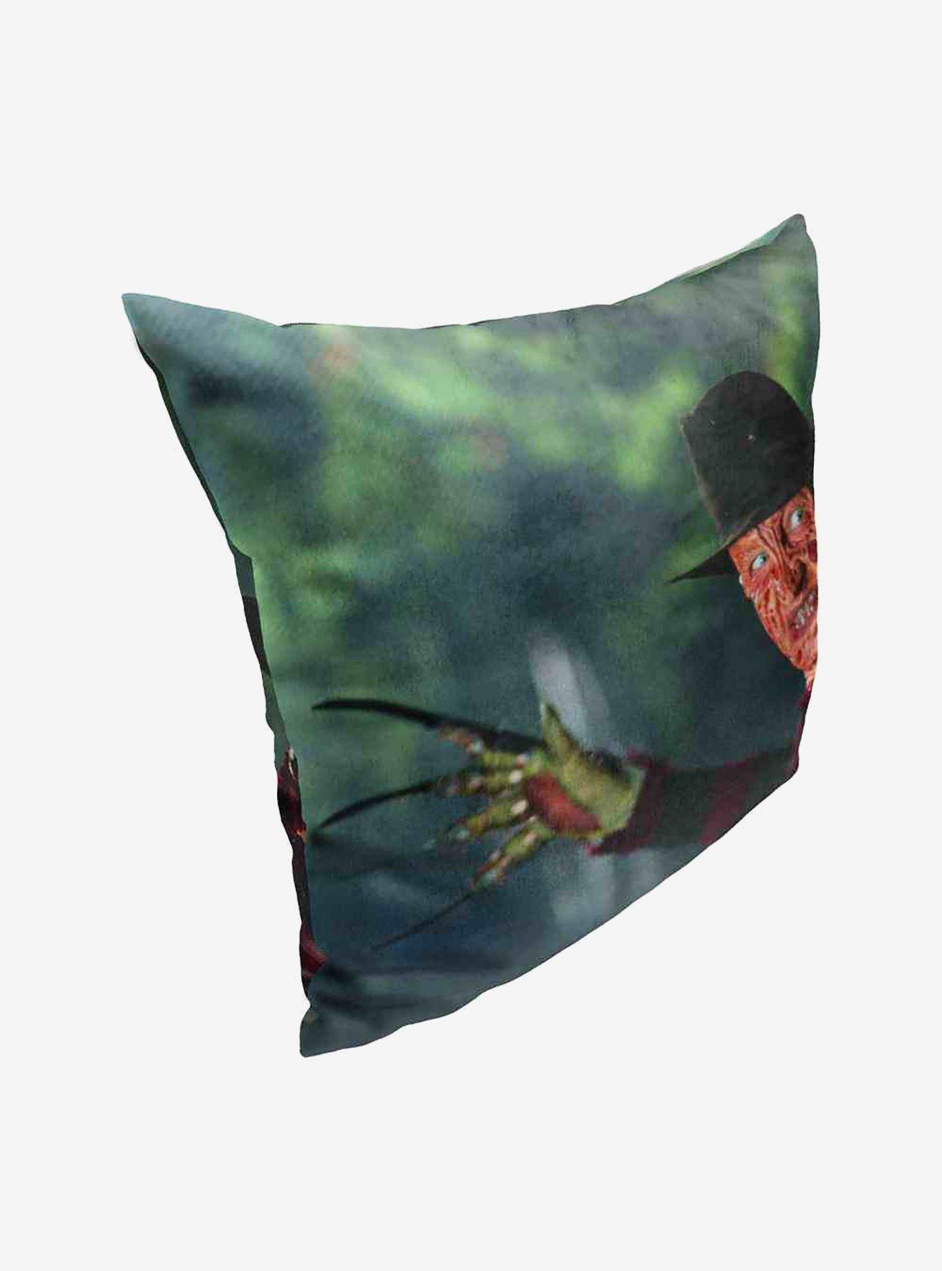 Freddy vs Jason Watch Out For The Claw Throw Pillow , , hi-res