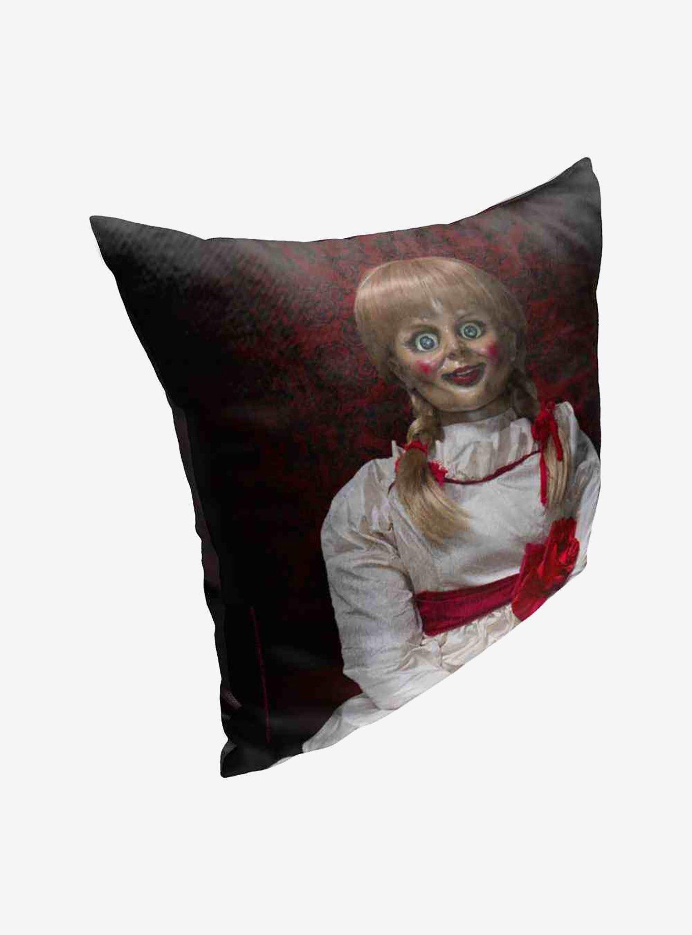 Annabelle Creepy Stare Throw Pillow , , hi-res