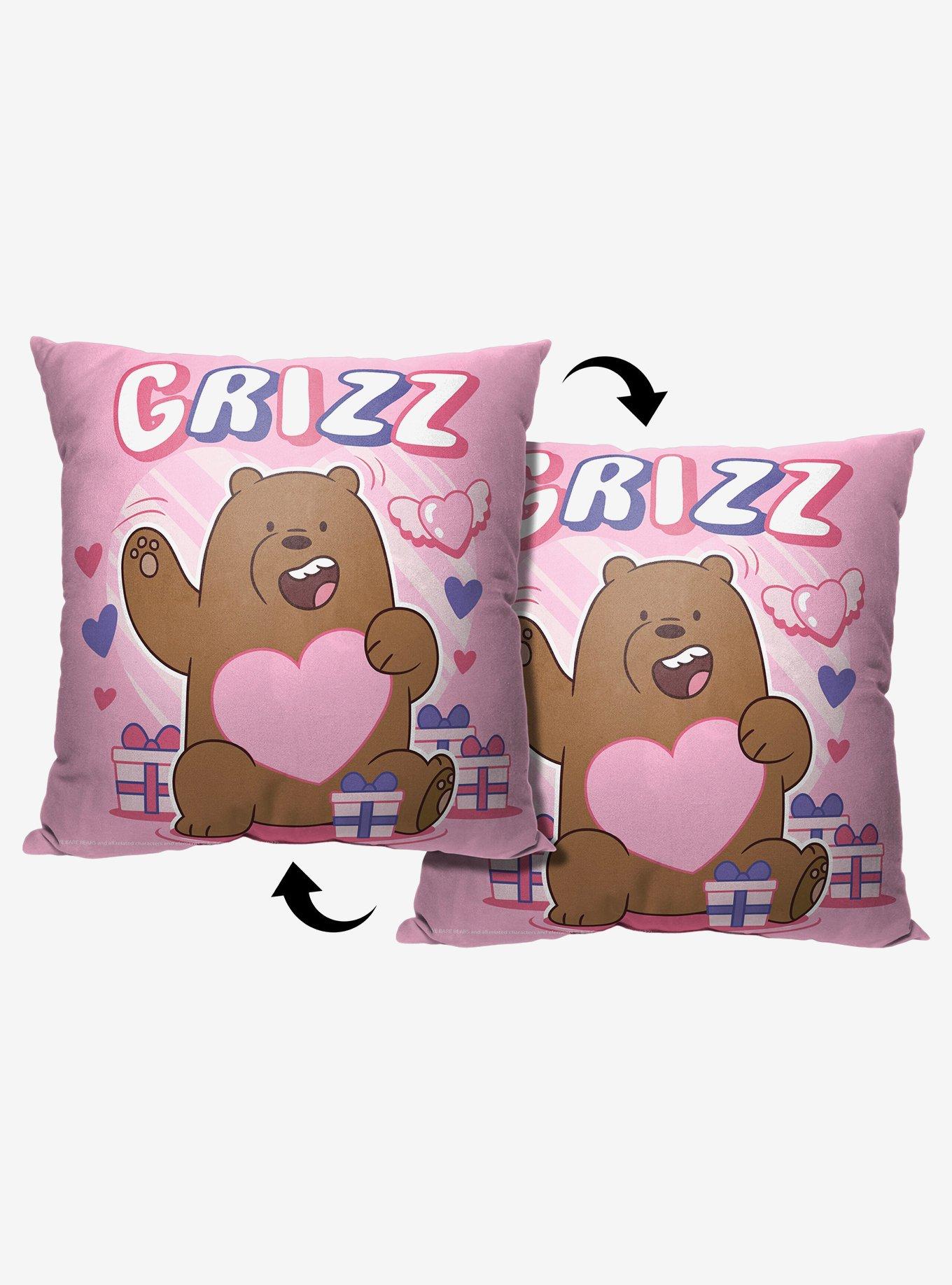 We Bare Bears Grizz Throw Pillow , , hi-res
