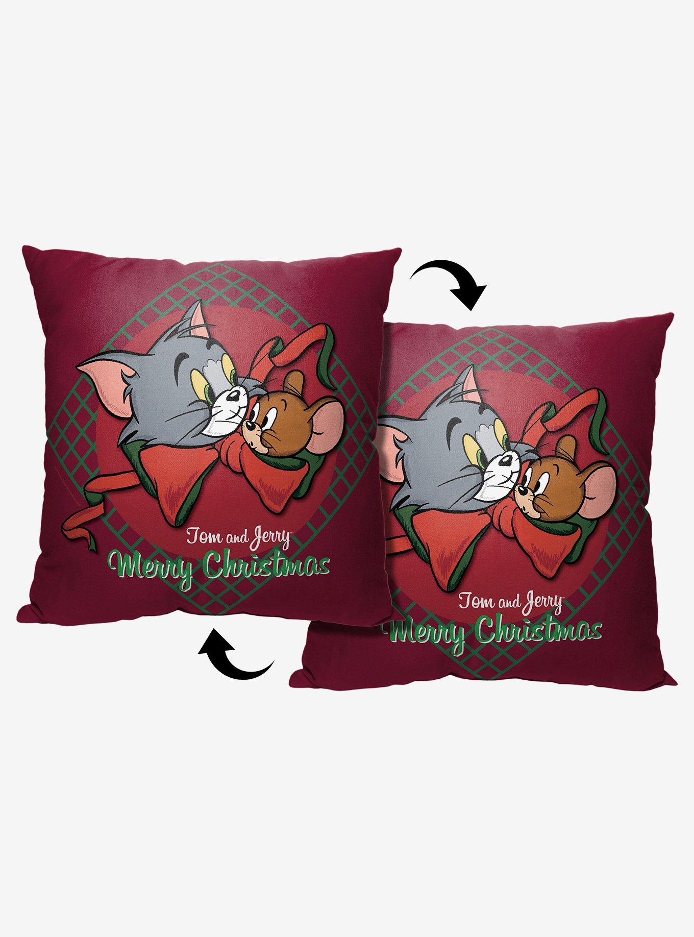 Tom And Jerry Merry Tom And Jerry Throw Pillow , , hi-res