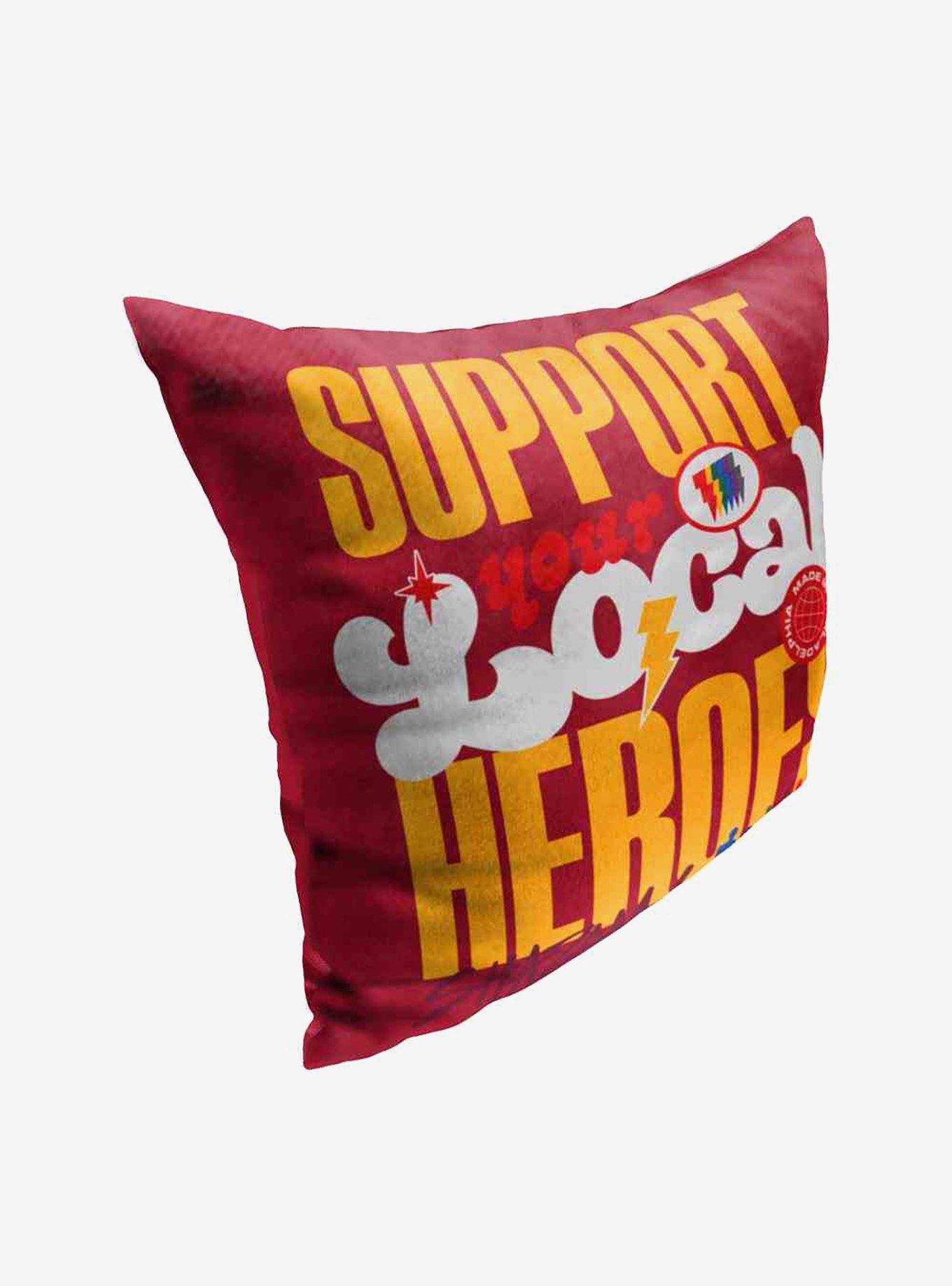 DC Comics Shazam Support Your Local Heros Throw Pillow , , hi-res