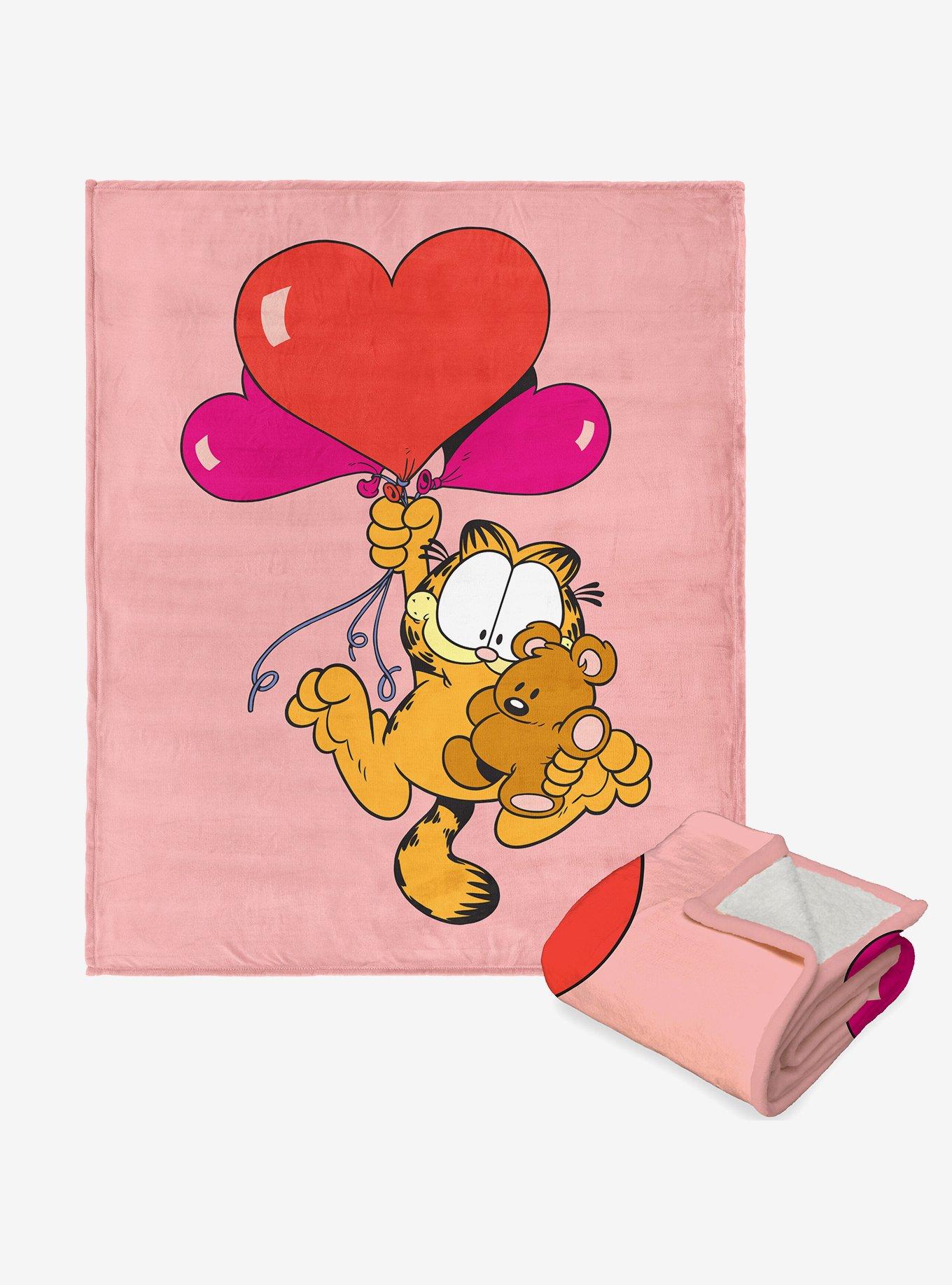 Garfield Fly Away Silk Touch Sherpa Throw Blanket , , hi-res