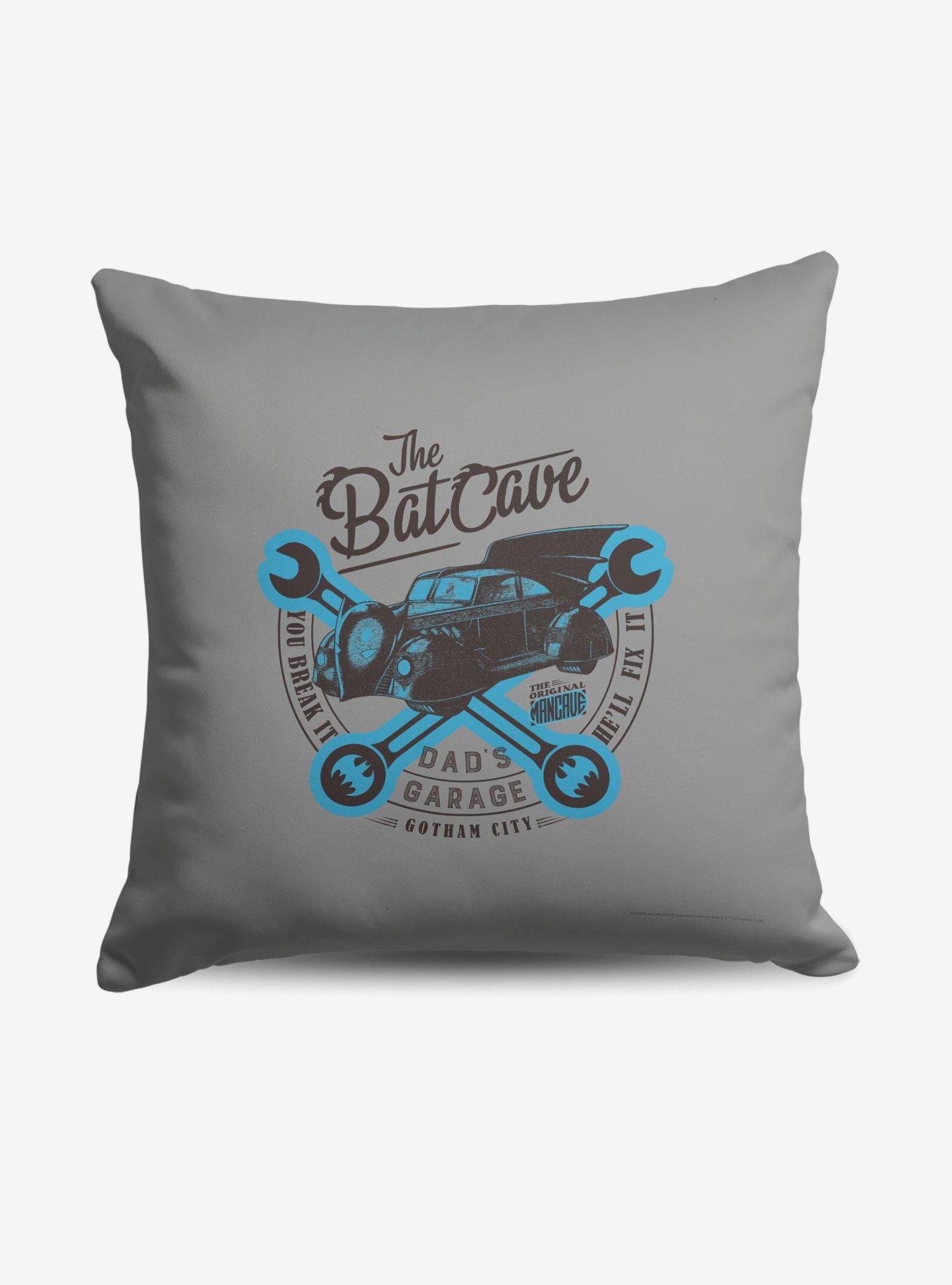 DC Comics Batman Dad's Batcave Throw Pillow , , hi-res
