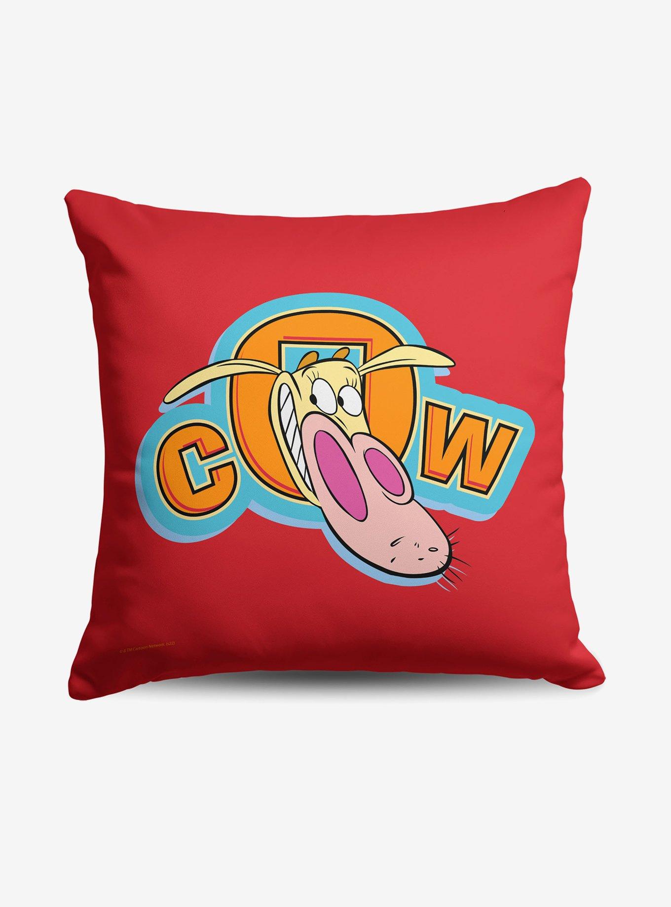 Cow And Chicken Cow Throw Pillow, , hi-res