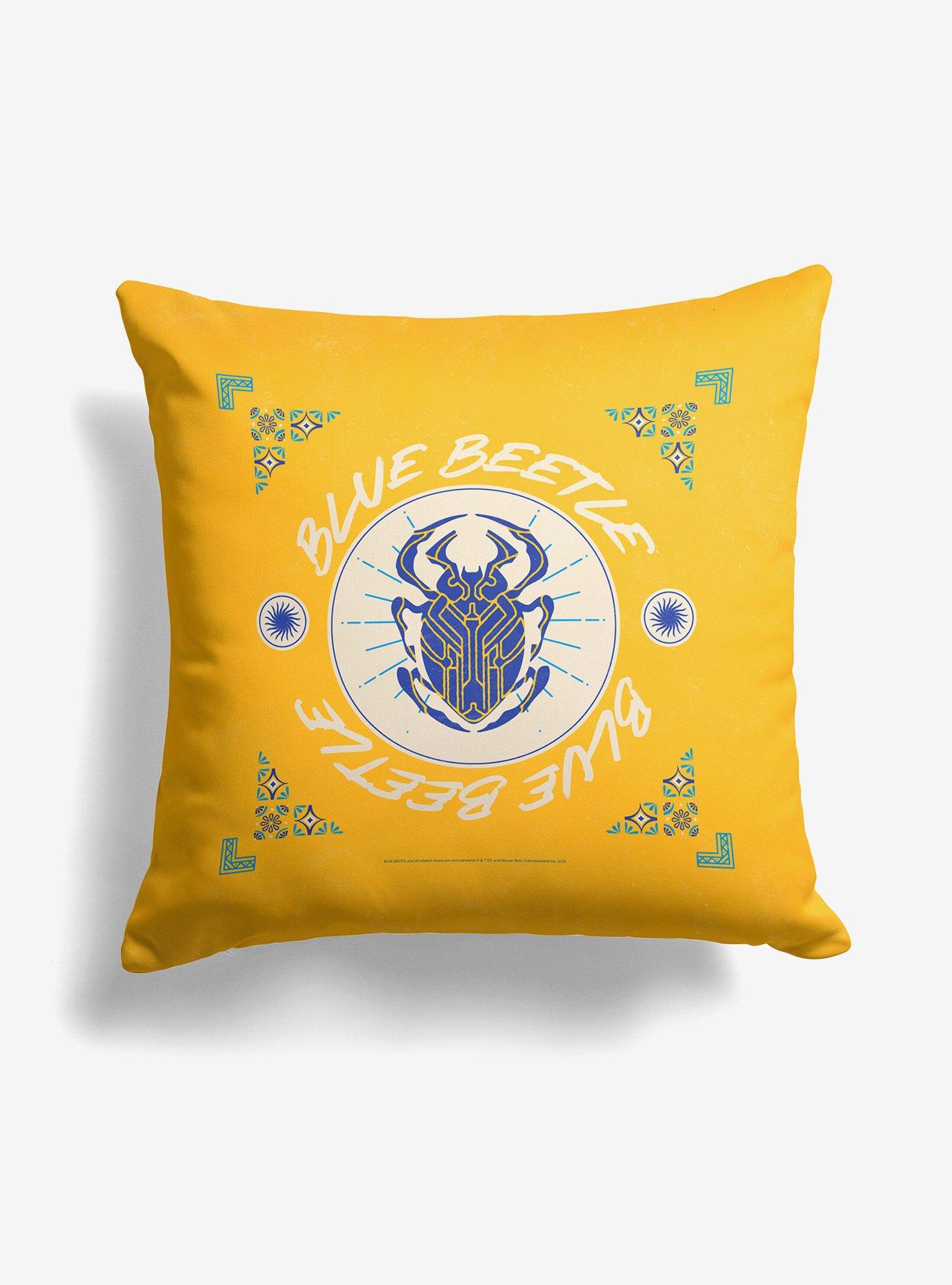 DC Comics Blue Beetle Scarab Tile Throw Pillow , , hi-res
