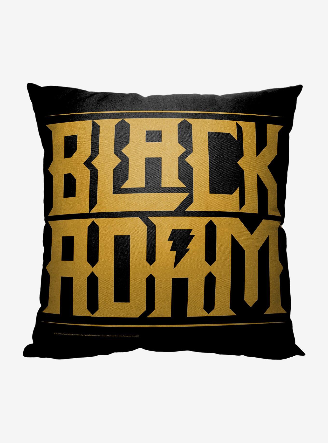 DC Comics Black Adam Gold Logo Throw Pillow , , hi-res