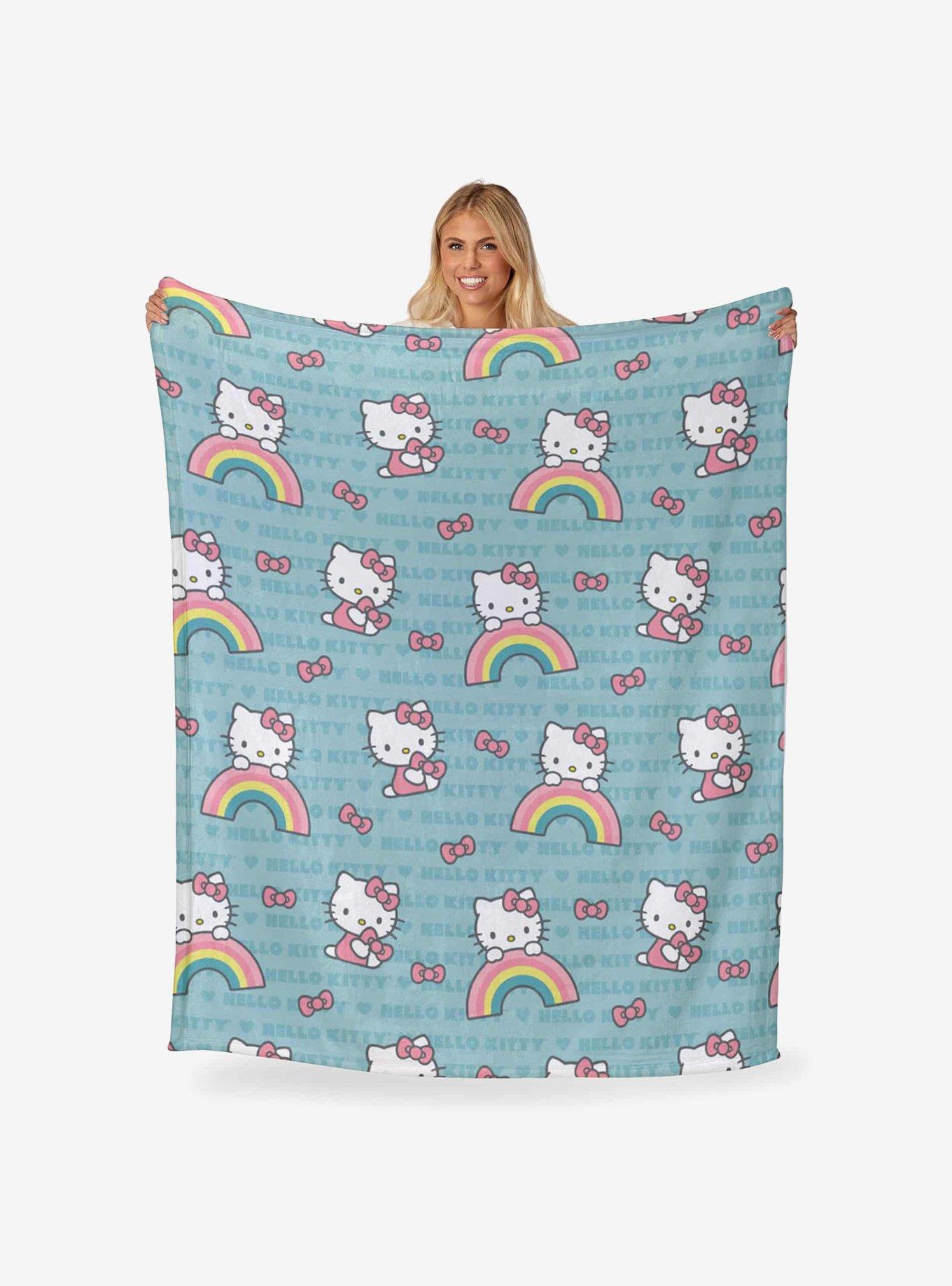 Hello Kitty Bow So Sweet Silk Touch Throw Blanket , , hi-res