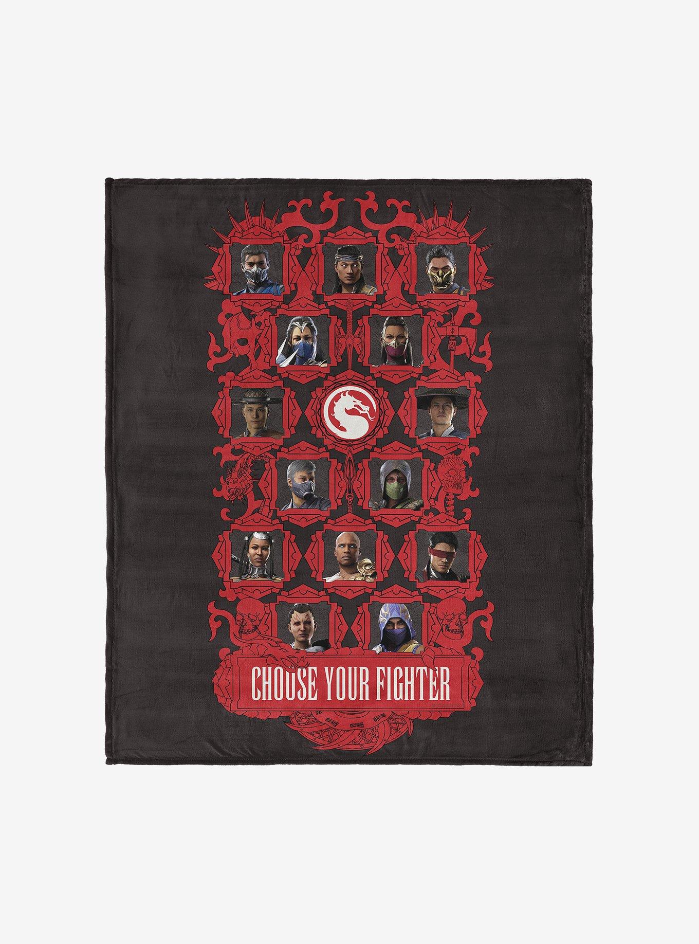 Mortal Kombat Choose Your Fighter Silk Touch Throw Blanket , , hi-res