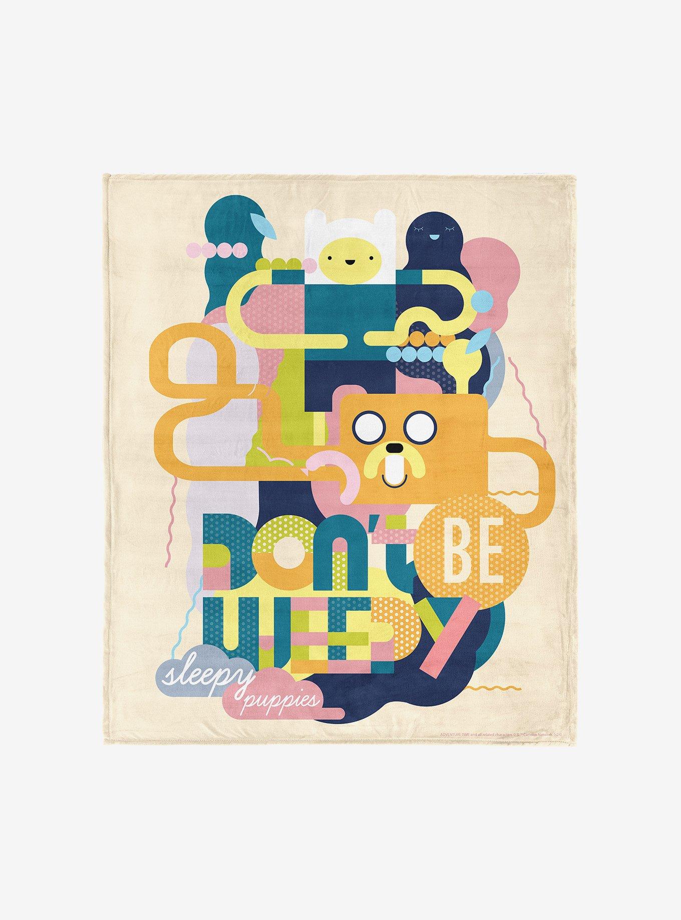 Adventure Time Sleepy Puppies Silk Touch Throw Blanket , , hi-res