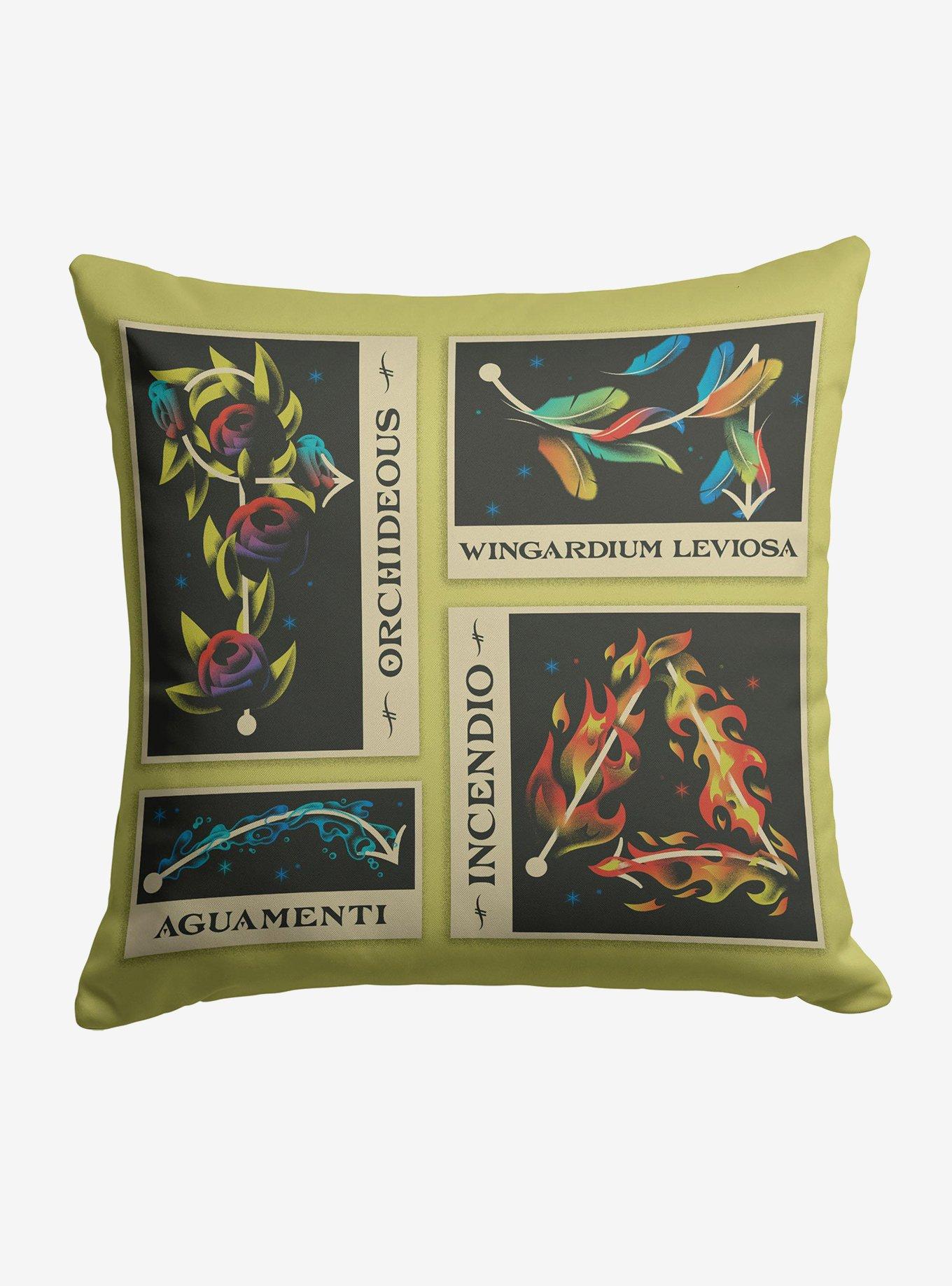 Harry Potter Spells Collage Throw Pillow , , hi-res