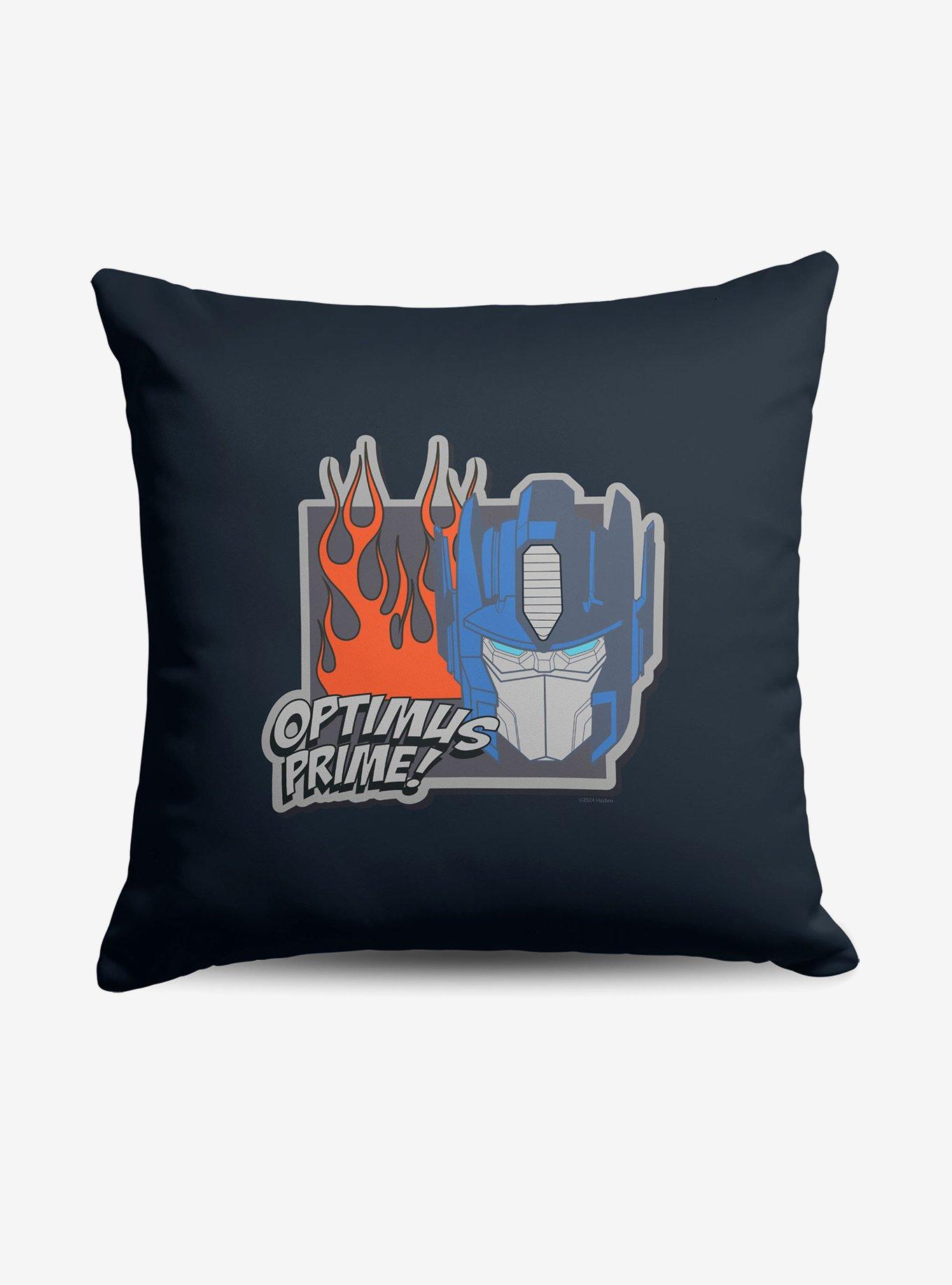 Transformers Optimus Prime Flame Throw Pillow , , hi-res
