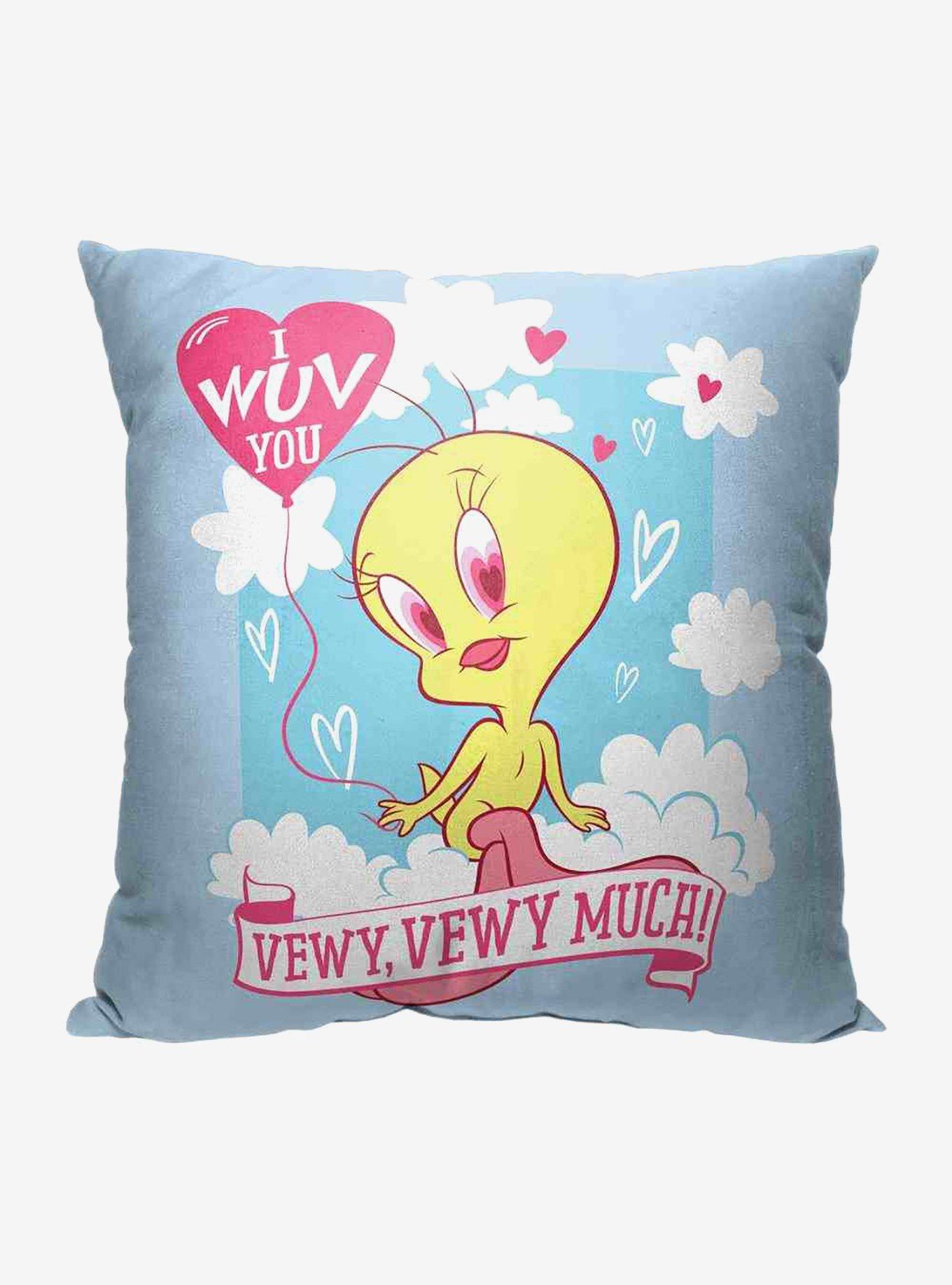 Looney Tunes Wuv You Vewy Much Throw Pillow, , hi-res